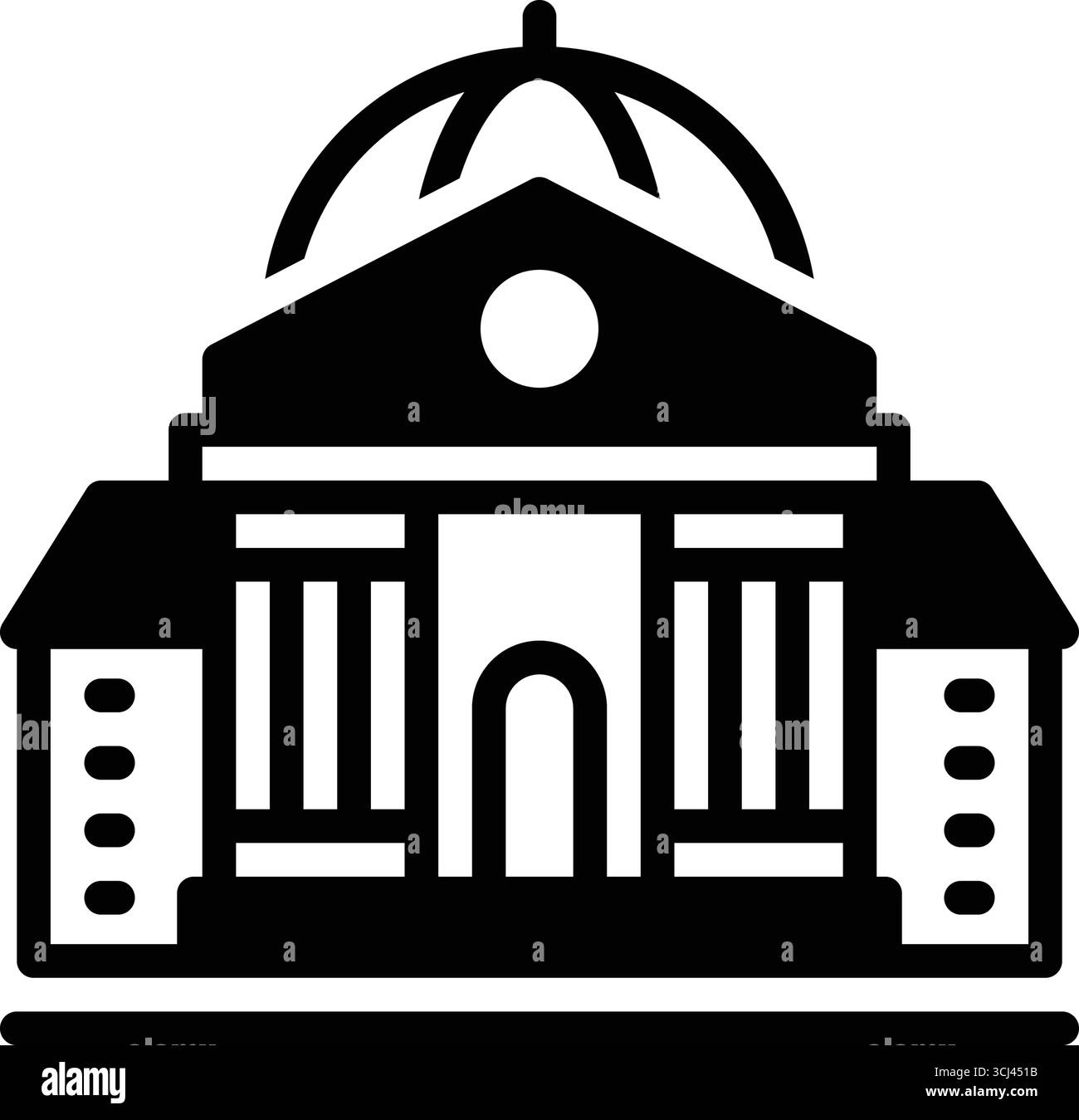 Icona per il college, l'istituto scolastico Illustrazione Vettoriale