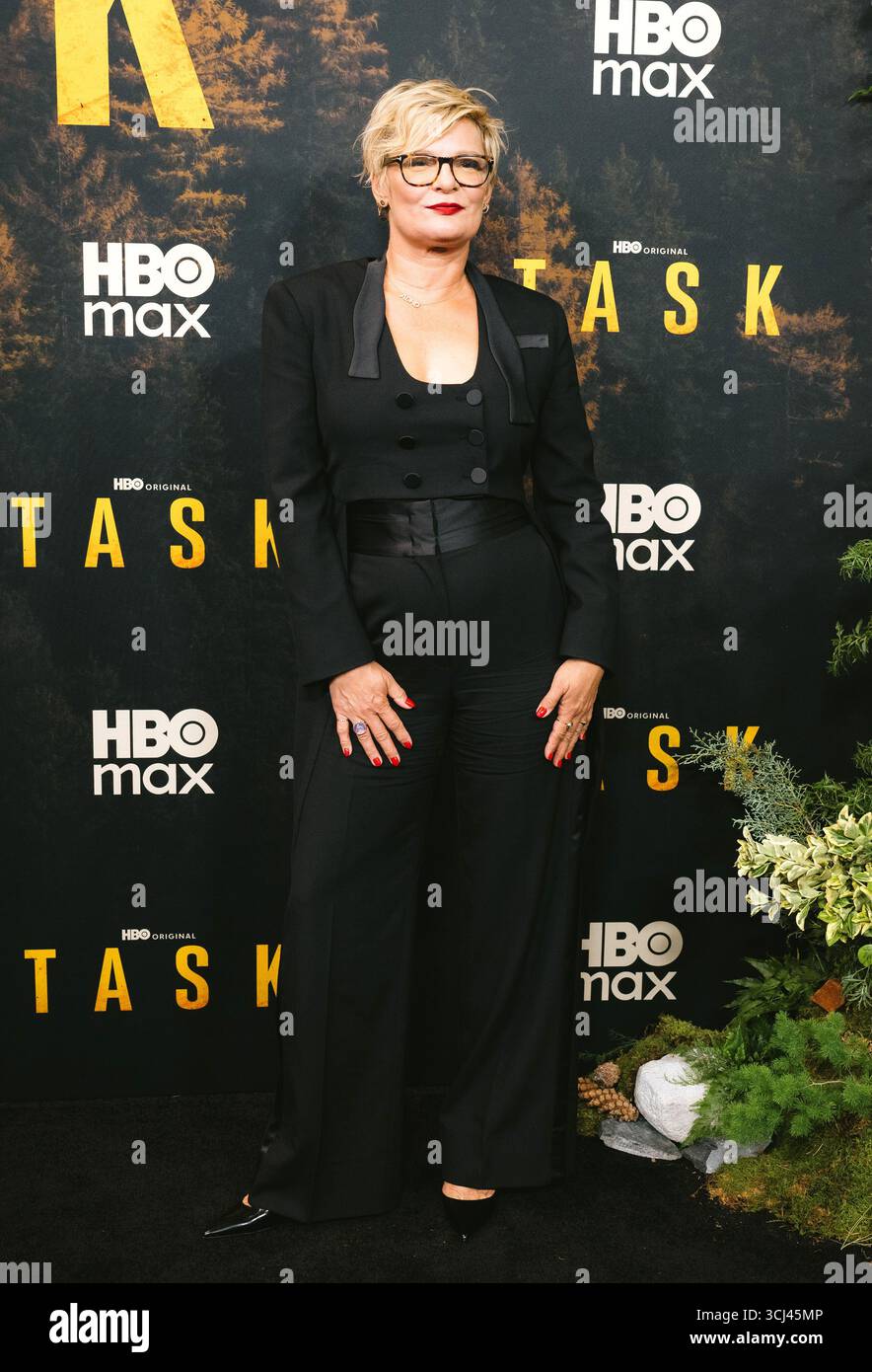 4 settembre 2025, New York, New York, Stati Uniti: Martha Plimpton partecipa alla serie HBO Max 'Task'. Si tiene al Perelman Performing Arts Center di New York. Dinara Khairova/Photo Image Press/Zuma Press 4 settembre 2025. (Credit Image: © Photo Image Press via ZUMA Press Wire) SOLO PER USO EDITORIALE! Non per USO commerciale! Foto Stock