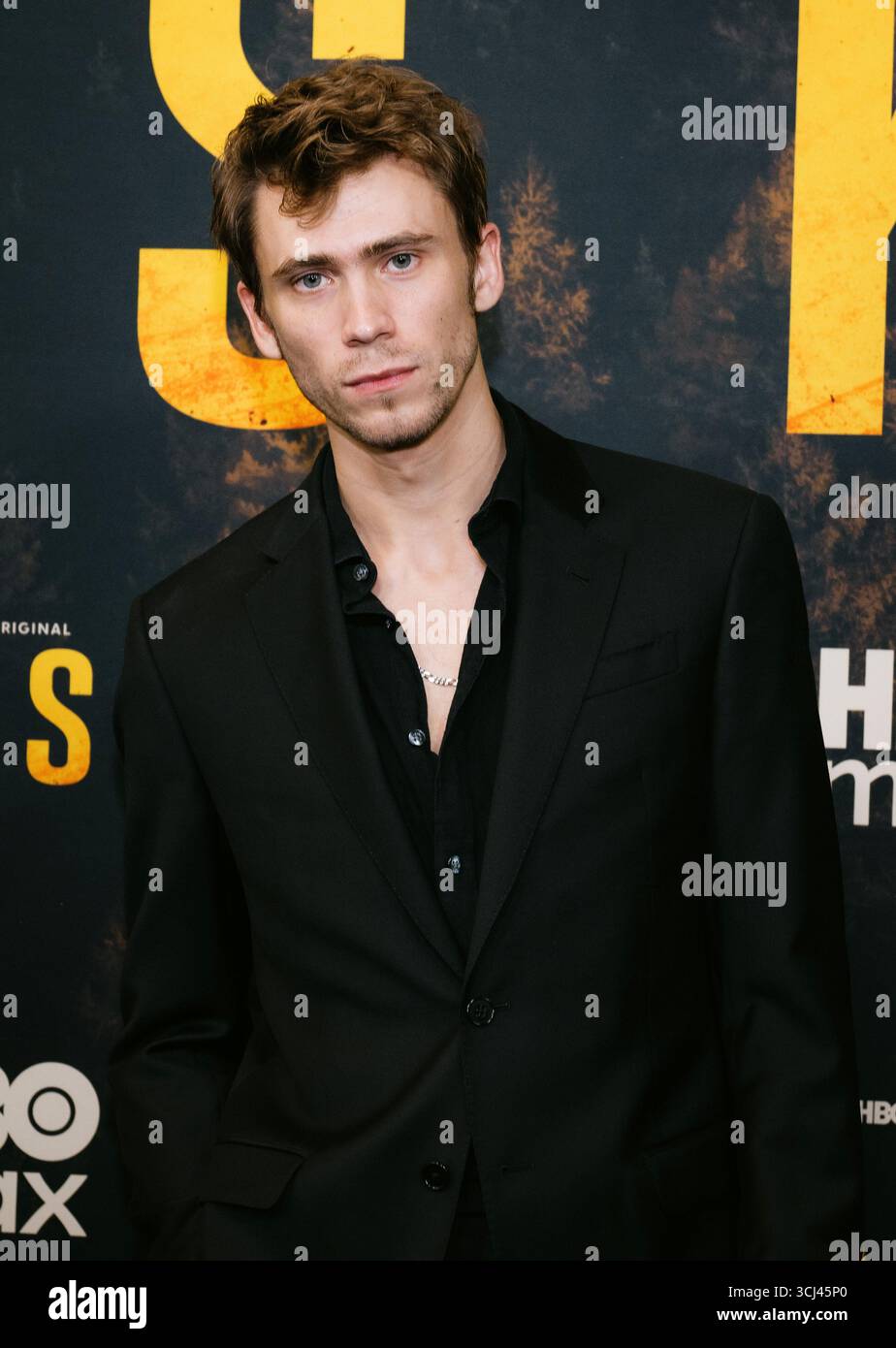 4 settembre 2025, New York, NY, Stati Uniti: Owen Teague partecipa alla serie HBO Max 'Task'. Si tiene al Perelman Performing Arts Center di New York. Dinara Khairova/Photo Image Press/Zuma Press 4 settembre 2025. (Credit Image: © Photo Image Press via ZUMA Press Wire) SOLO PER USO EDITORIALE! Non per USO commerciale! Foto Stock