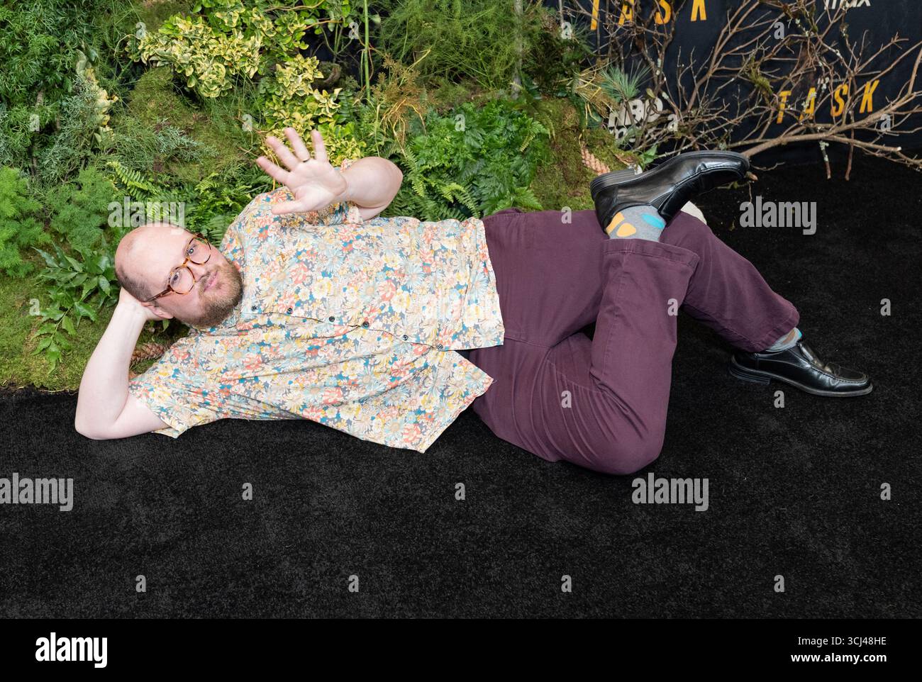 Dan Deacon partecipa alla prima della serie televisiva originale della HBO "Task" al Perelman Performing Arts Center di New York, New York, il 4 settembre 2025 Foto Stock