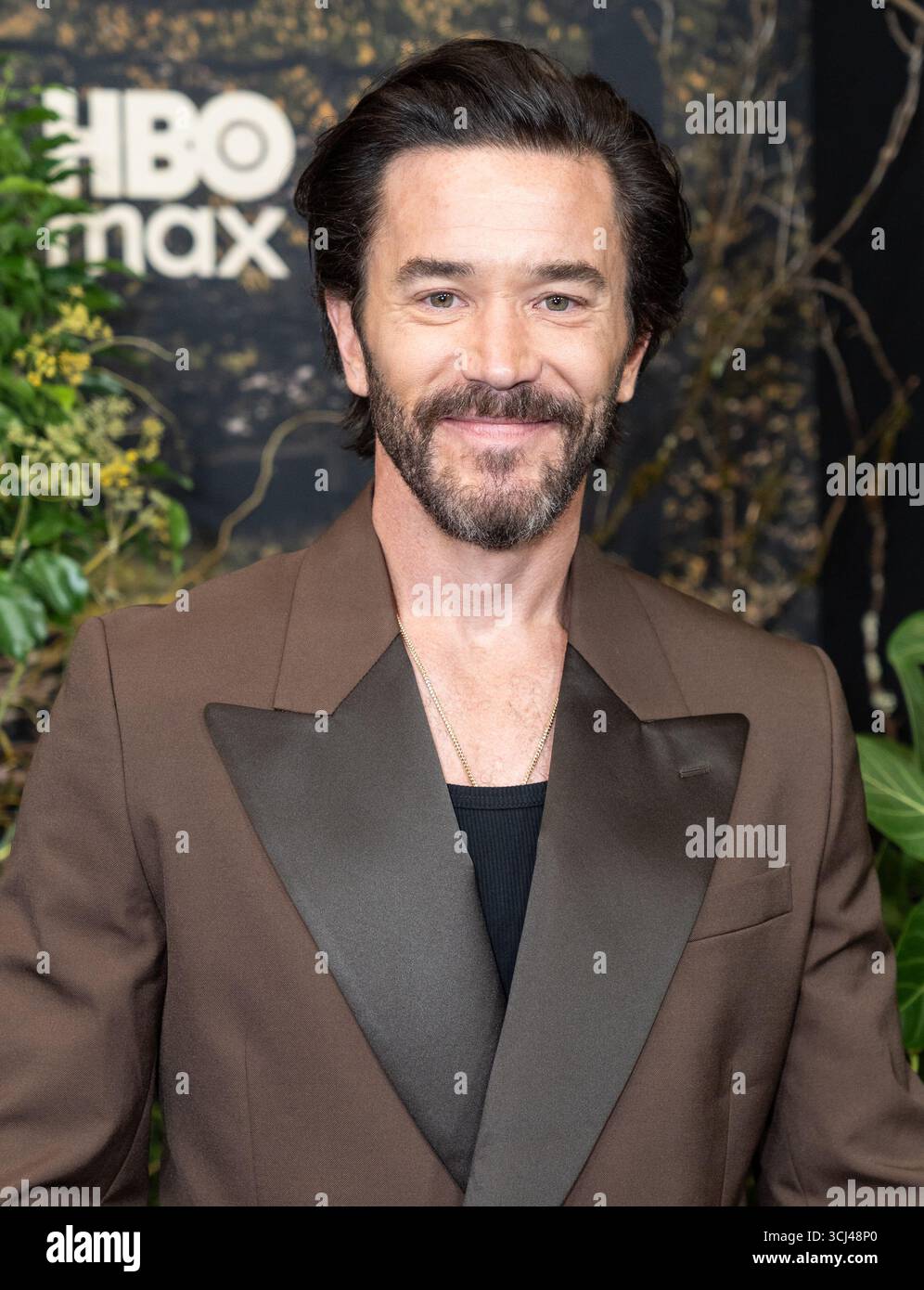 Tom Pelphrey partecipa alla prima della serie televisiva originale della HBO "Task" al Perelman Performing Arts Center di New York, New York, il 4 settembre 2025 Foto Stock