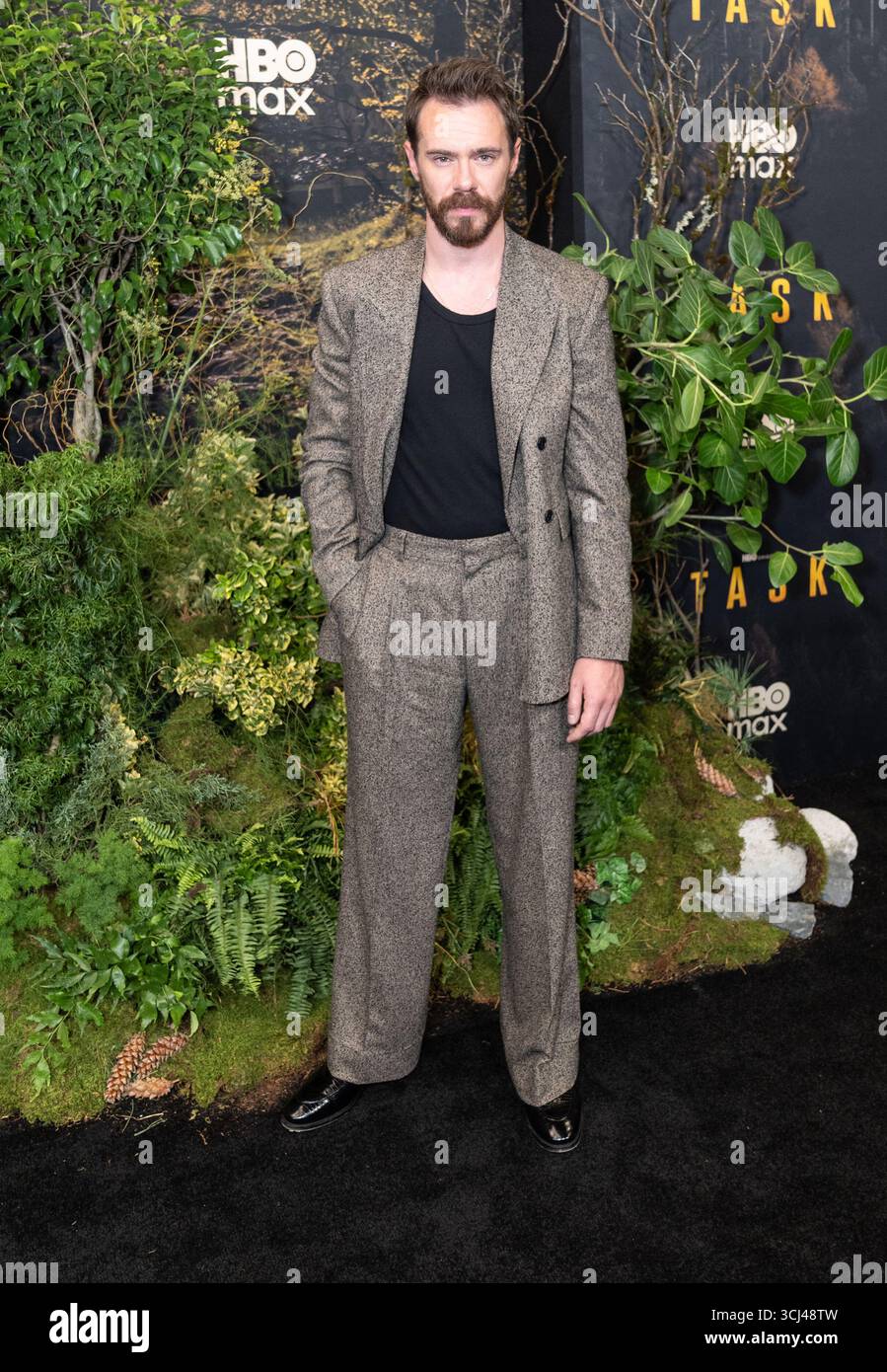 Sam Keeley partecipa alla prima della serie televisiva originale della HBO "Task" al Perelman Performing Arts Center di New York, NY il 4 settembre 2025 Foto Stock