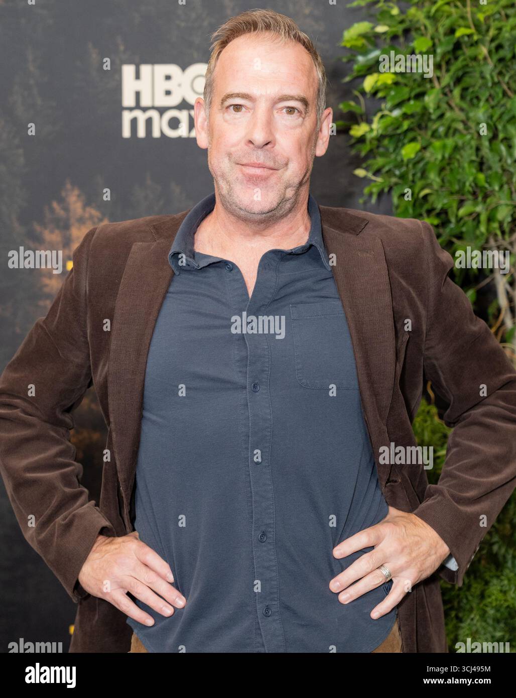 Ian Peakes partecipa alla prima della serie televisiva originale della HBO "Task" al Perelman Performing Arts Center di New York, New York, il 4 settembre 2025 Foto Stock