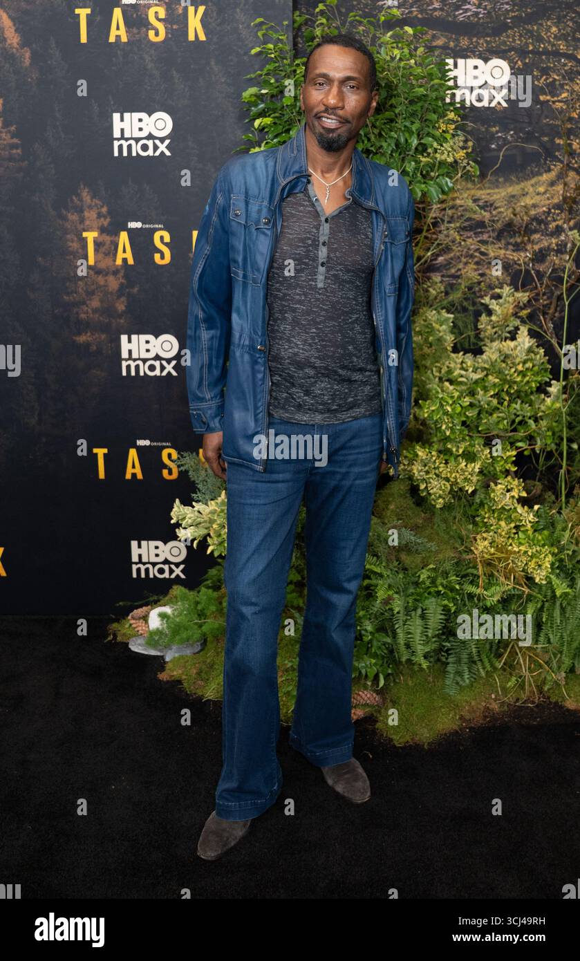 Leon partecipa alla prima della serie televisiva originale della HBO "Task" al Perelman Performing Arts Center di New York, New York, il 4 settembre 2025 Foto Stock