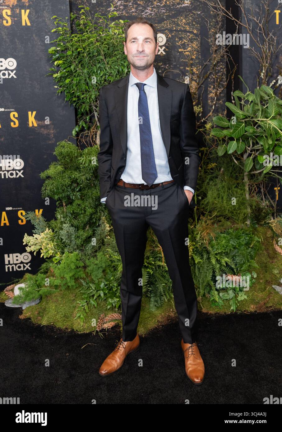 Brad Ingelsby partecipa alla prima della serie televisiva originale della HBO "Task" al Perelman Performing Arts Center di New York, New York, il 4 settembre 2025 Foto Stock