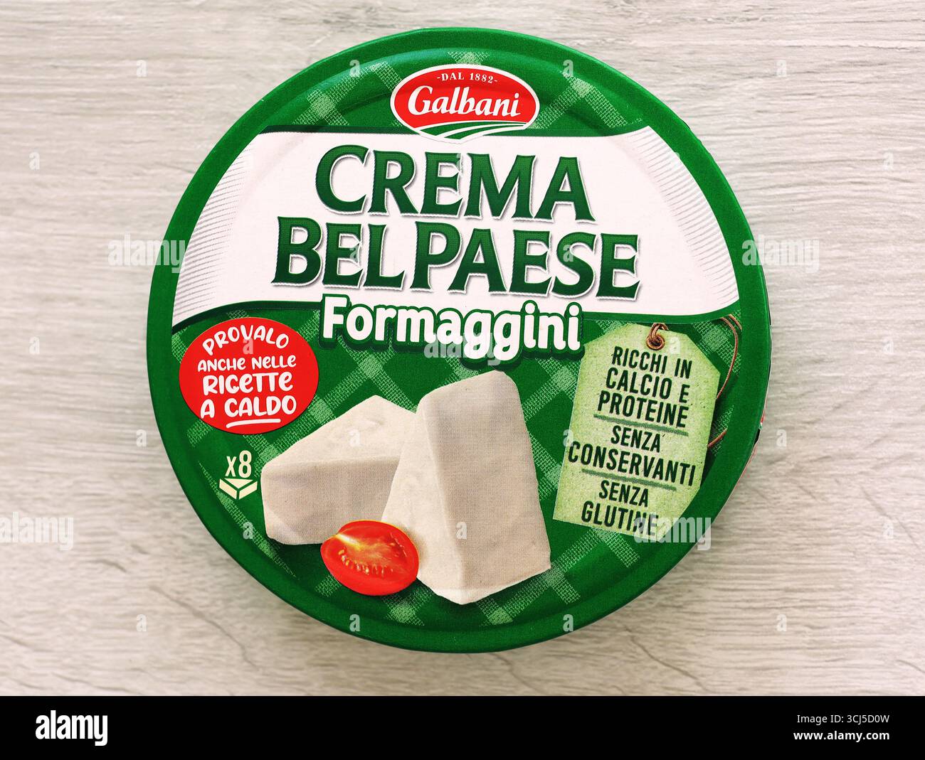 Crema bel Paese formaggi formaggio lavorato da Egidio Galbani S.r.l. - Italia Foto Stock