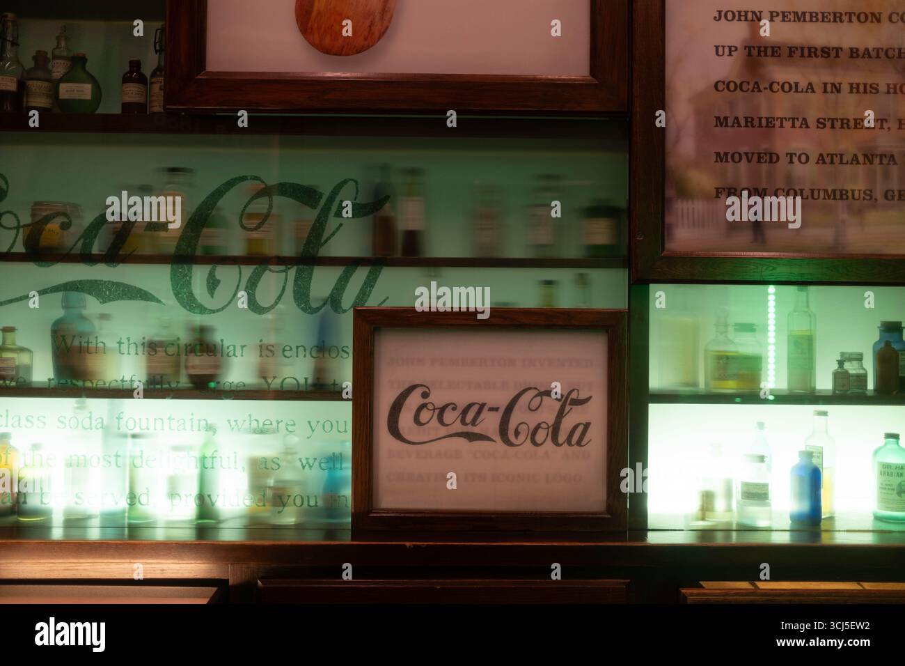World of Coca Cola, Atlanta, Georgia, Stati Uniti Foto Stock