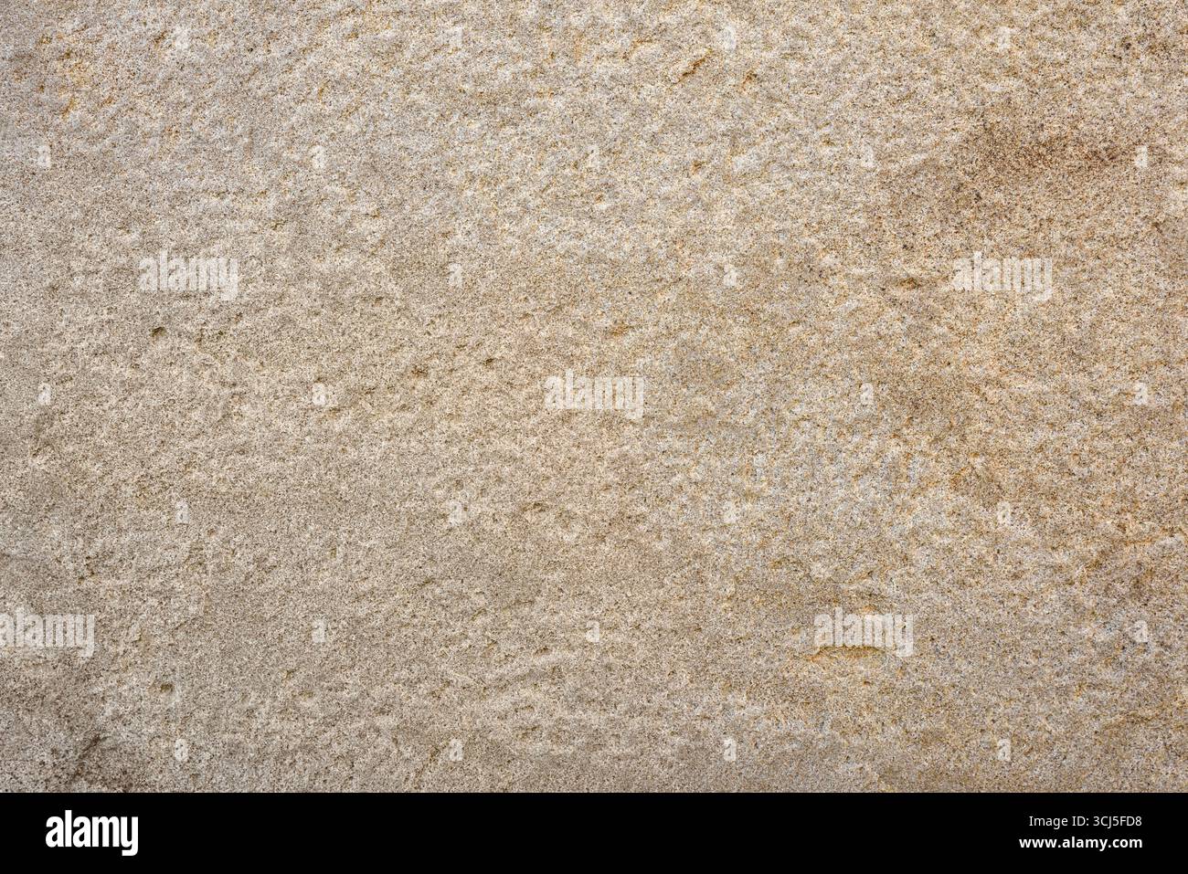 Sfondo di dettaglio macro di lastra di pietra beige scolpita ruvida piatta. Vista dall'alto. Foto Stock