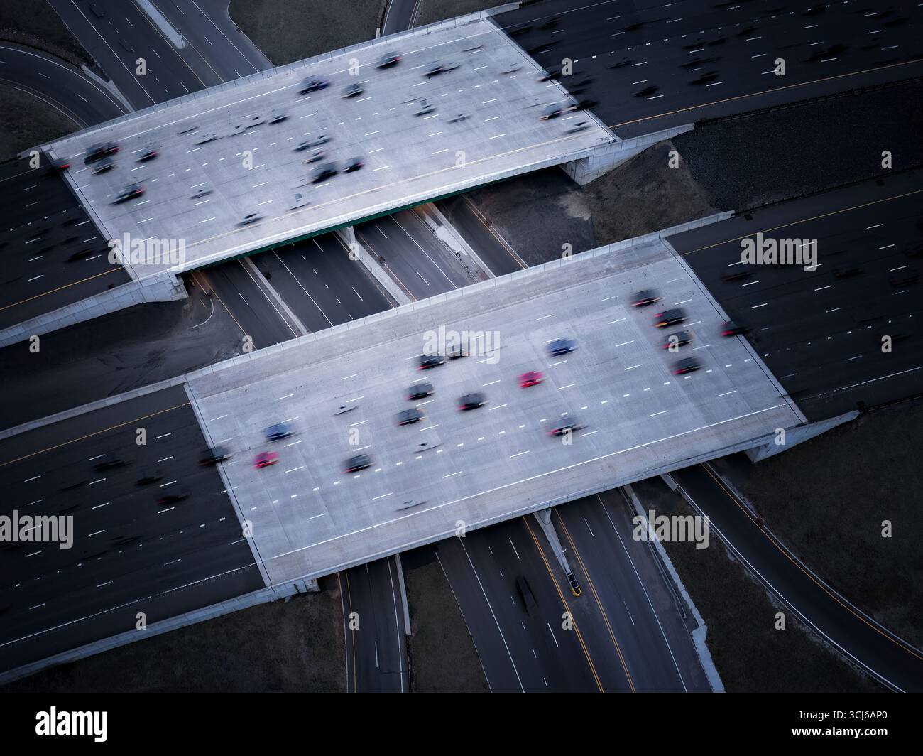 NJ Shore Driscoll Bridge Foto Stock