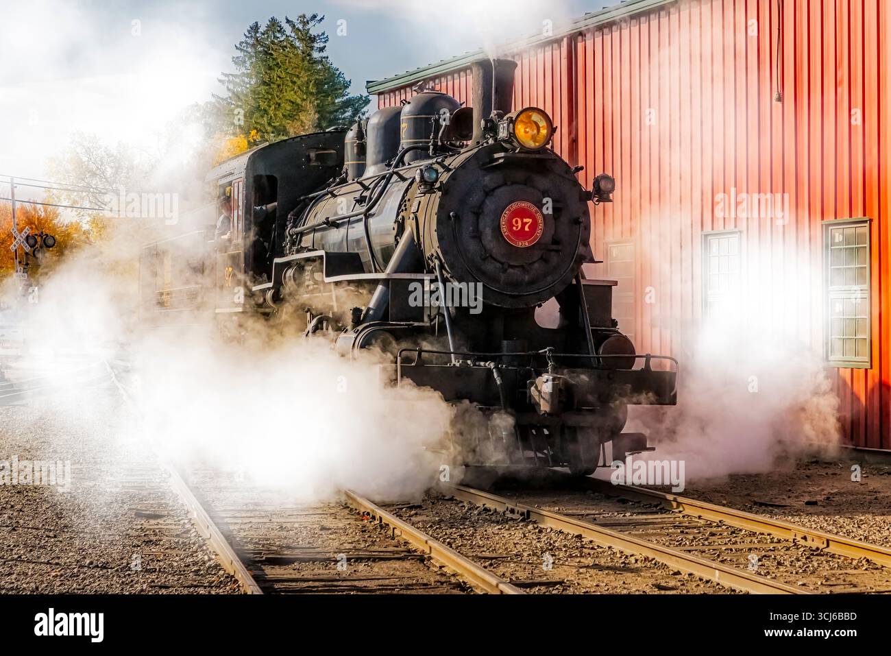 Valley Railroad No. 97 - la classica locomotiva Valley Railroad numero 97 Foto Stock