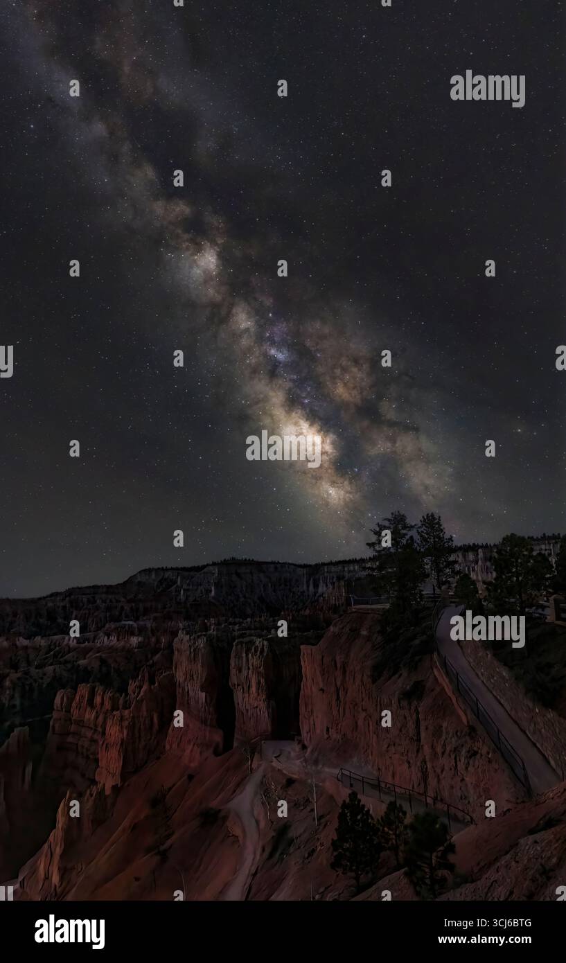 Via Lattea del Bryce Canyon Foto Stock