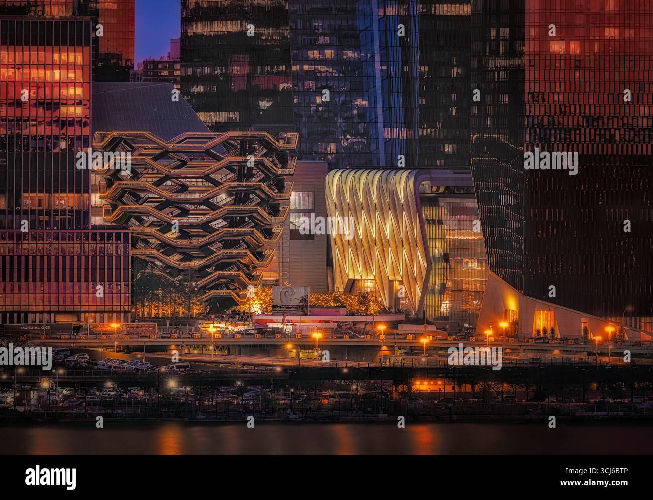 Hudson Yards, nave NYC Foto Stock