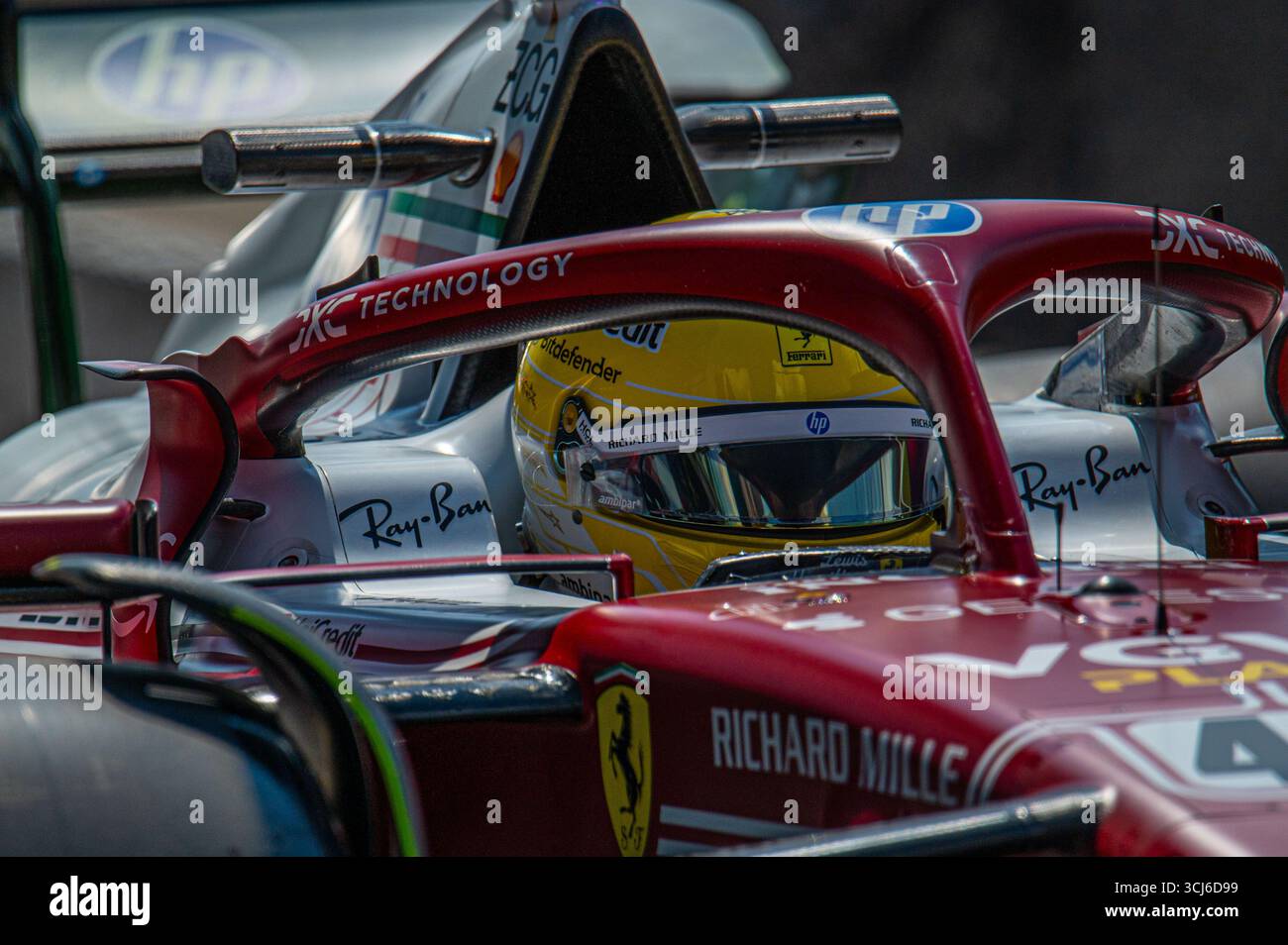 Lewis Hamilton (GBR) alla guida della Scuderia Ferrari HP durante le prove libere del GP di F1 d'Italia sul circuito di Monza il 5 settembre 2025. Foto Stock