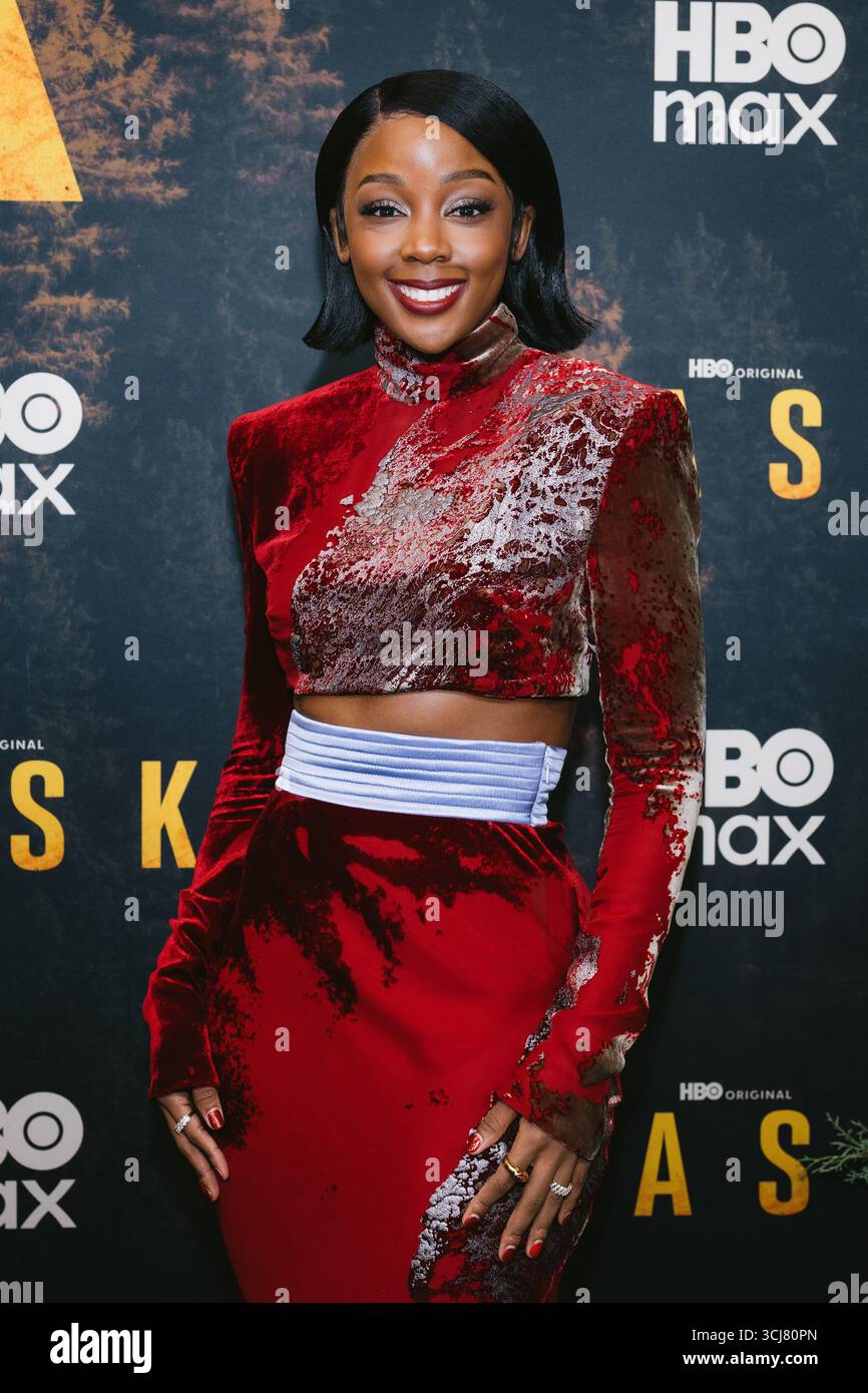 4 settembre 2025, New York, NY, Stati Uniti: Thuso Mbedu partecipa alla serie HBO Max 'Task'. Si tiene al Perelman Performing Arts Center di New York. Dinara Khairova/Photo Image Press/Zuma Press 4 settembre 2025. (Credit Image: © Photo Image Press via ZUMA Press Wire) SOLO PER USO EDITORIALE! Non per USO commerciale! Foto Stock