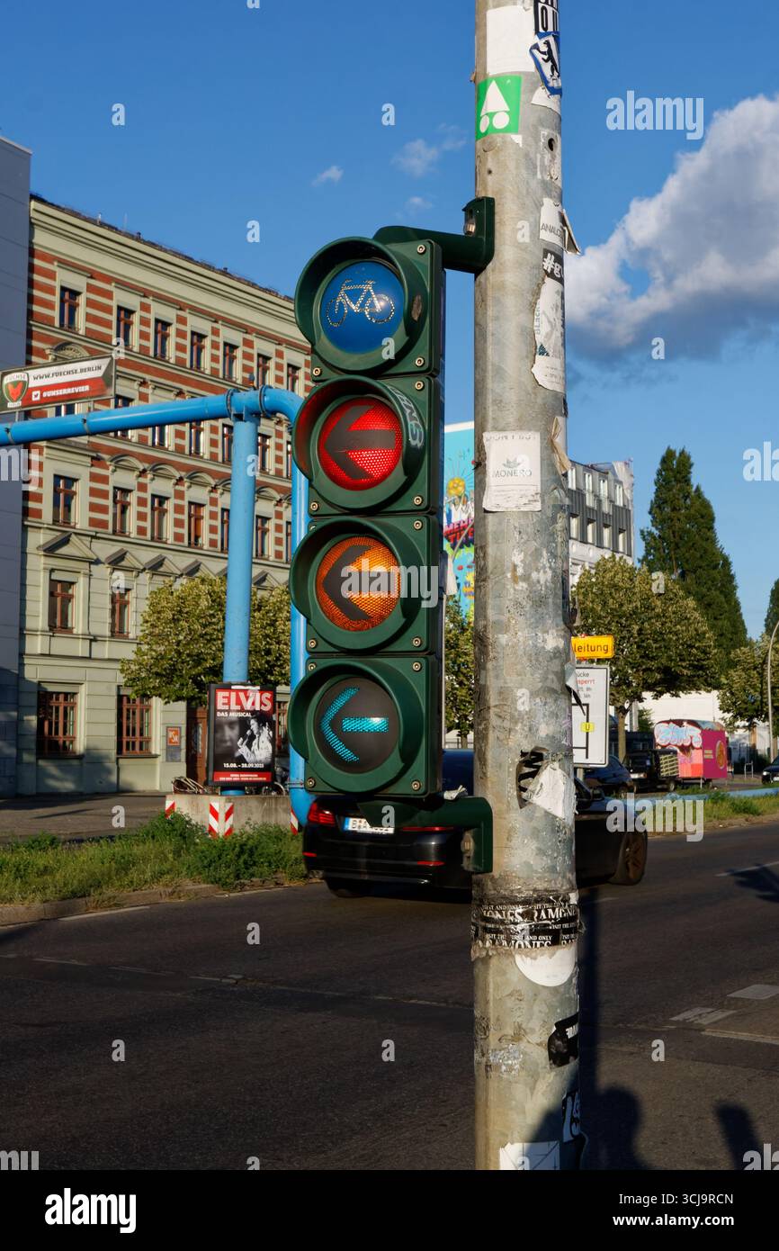 Semafori, anche per biciclette Foto Stock