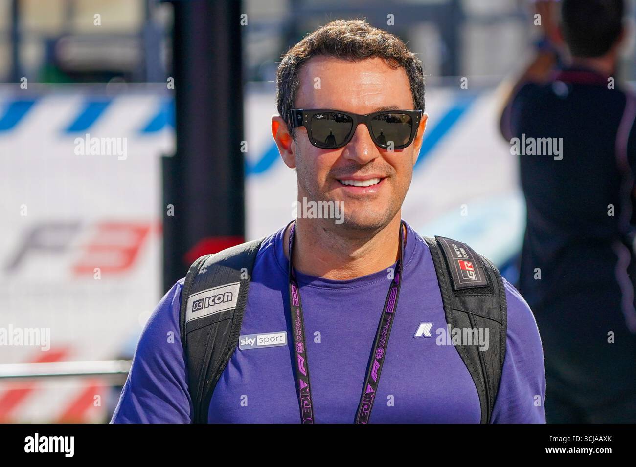 Matteo Bobbi (ITA) Sky TV Italiaduring the Formula 1 Pirelli Gran Premio d'Italia 2025 sul circuito di Monza, Lombardia, Italia, dal 6 al 9 settembre 2025. 16° round del Campionato del mondo di Formula 1 FIA 2025. Foto Stock