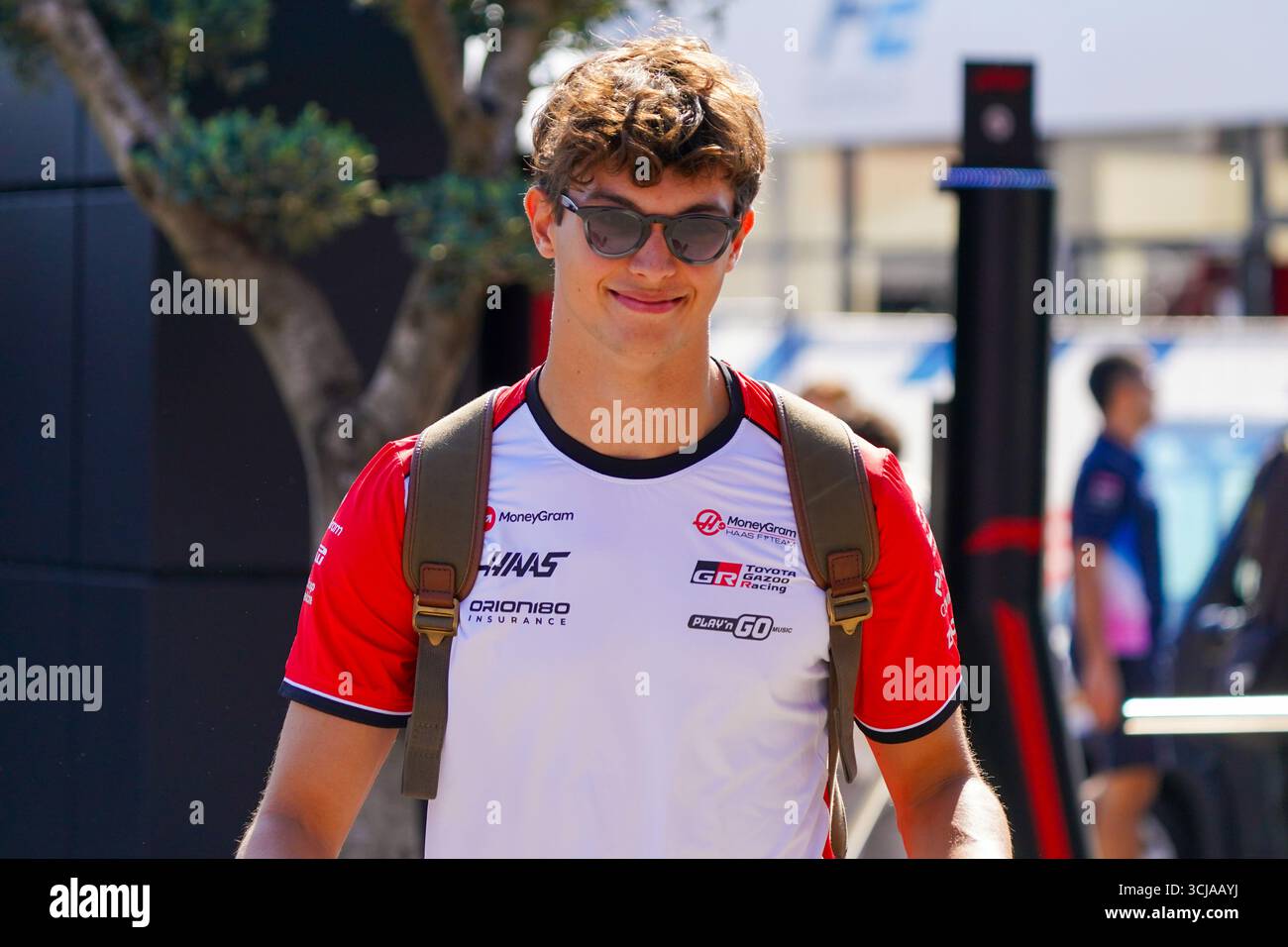 Oliver Bearman (GBR) - Haas F1 Teamduring Formula 1 Pirelli Gran Premio d'Italia 2025 sul circuito di Monza, Lombardia, Italia, dal 6 al 9 settembre 2025. 16° round del Campionato del mondo di Formula 1 FIA 2025. Foto Stock