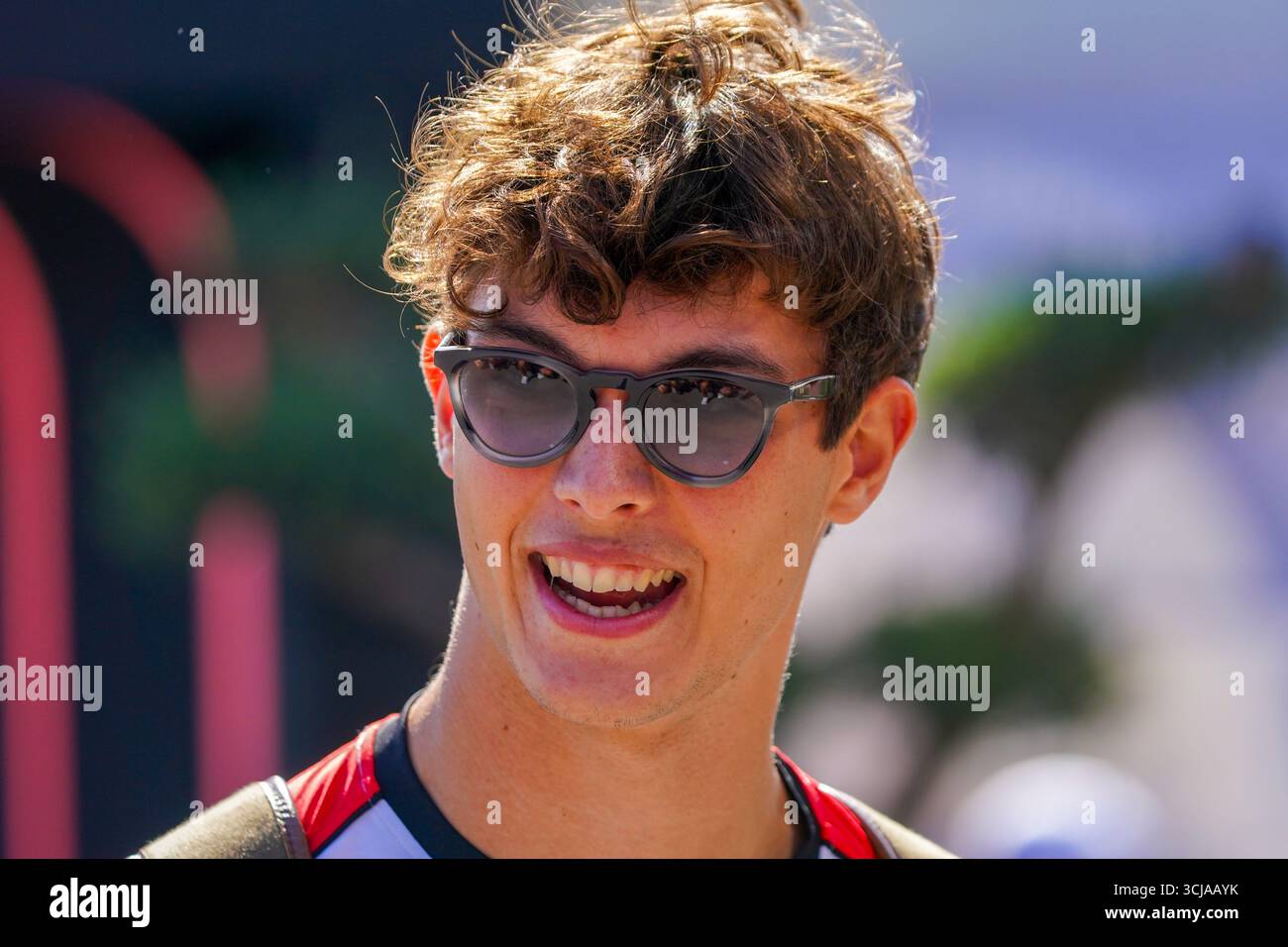 Oliver Bearman (GBR) - Haas F1 Teamduring Formula 1 Pirelli Gran Premio d'Italia 2025 sul circuito di Monza, Lombardia, Italia, dal 6 al 9 settembre 2025. 16° round del Campionato del mondo di Formula 1 FIA 2025. Foto Stock