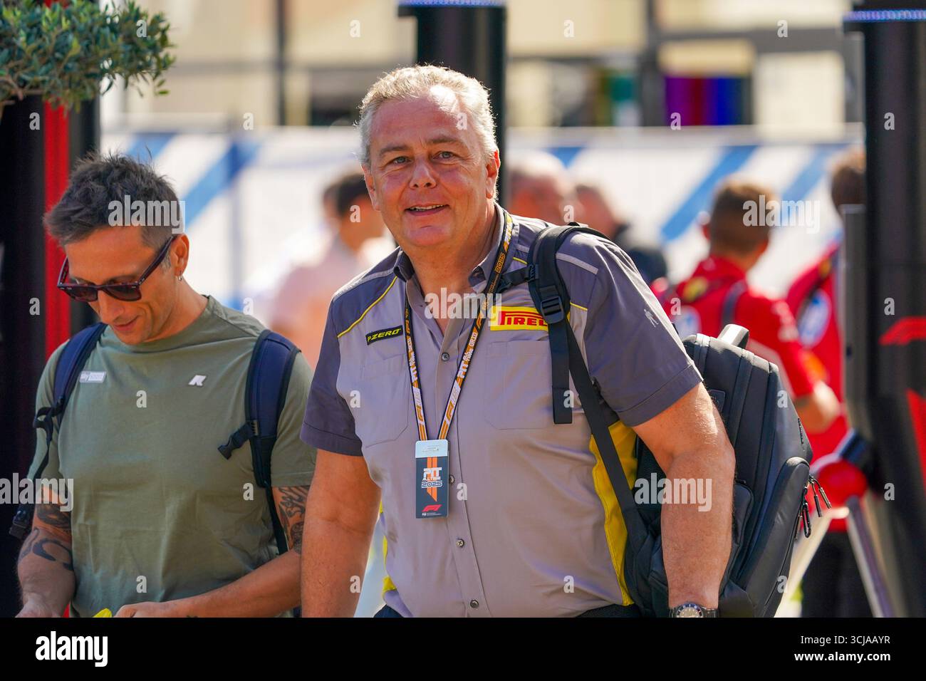 Mario Isola (ITA) Pirelli Motorsporin occasione del Gran Premio d'Italia 2025 di Formula 1 Pirelli sul circuito di Monza, in Lombardia, Italia, dal 6 al 9 settembre 2025. 16° round del Campionato del mondo di Formula 1 FIA 2025. Foto Stock
