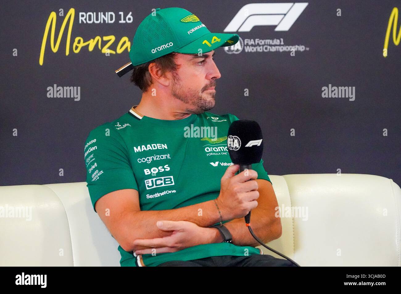 14durante il Gran Premio d'Italia 2025 di Formula 1 Pirelli sul circuito di Monza, in Lombardia, Italia, dal 6 al 9 settembre 2025. 16° round del Campionato del mondo di Formula 1 FIA 2025. Foto Stock