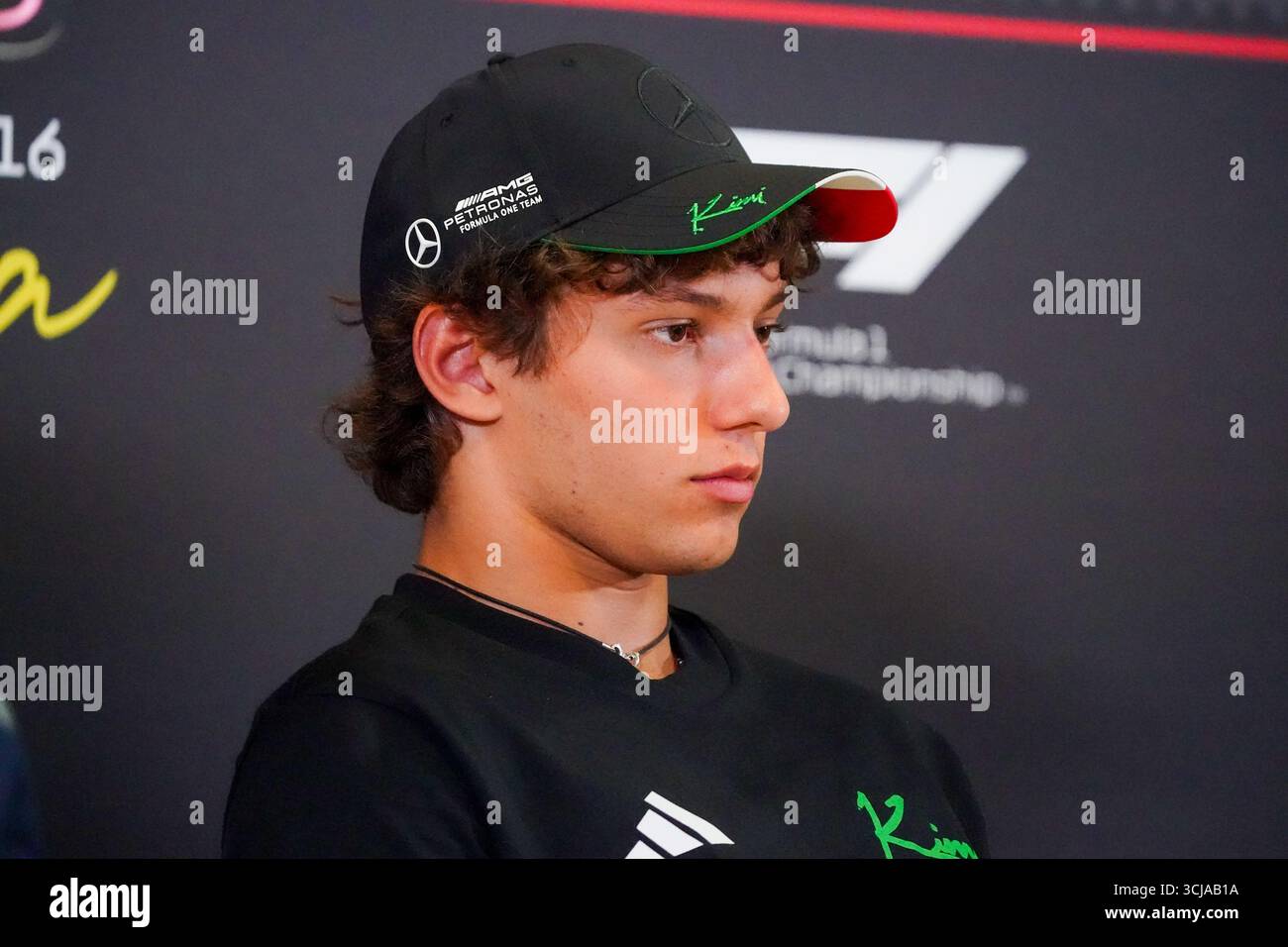 Andrea Kimi Antonelli (ITA) - Mercedes-AMG PETRONAS F1 Team - Mercedes W16 - Mercedes e Performancedurante la Formula 1 Pirelli Gran Premio d'Italia 2025 sul circuito di Monza, Lombardia, Italia, dal 6 al 9 settembre 2025. 16° round del Campionato del mondo di Formula 1 FIA 2025. Foto Stock