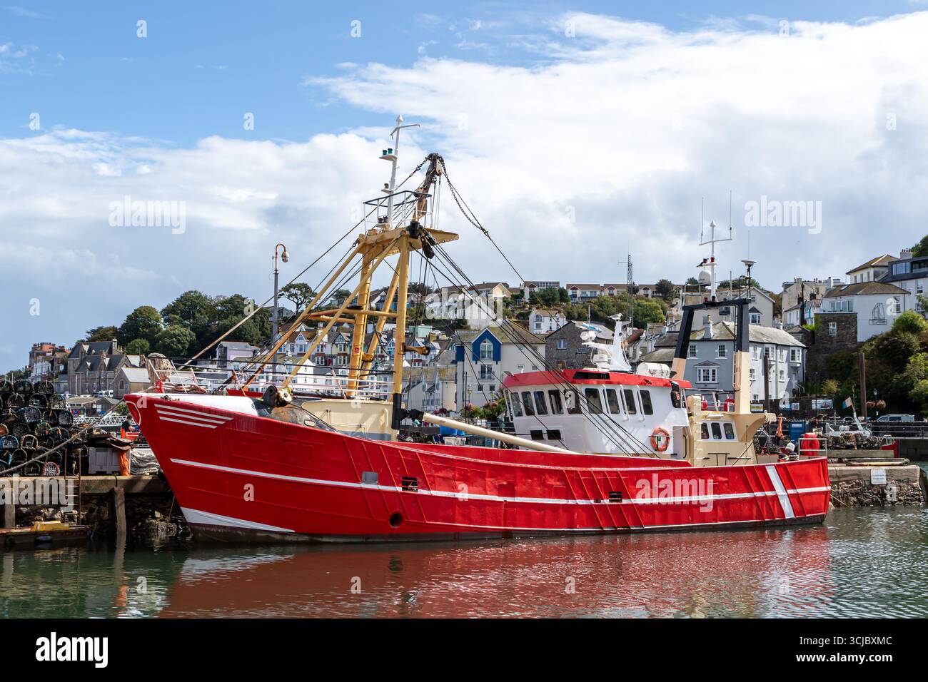 PZ100 Eliuzabeth N ormeggiata nel porto di Brixham 27/08/2025 Foto Stock