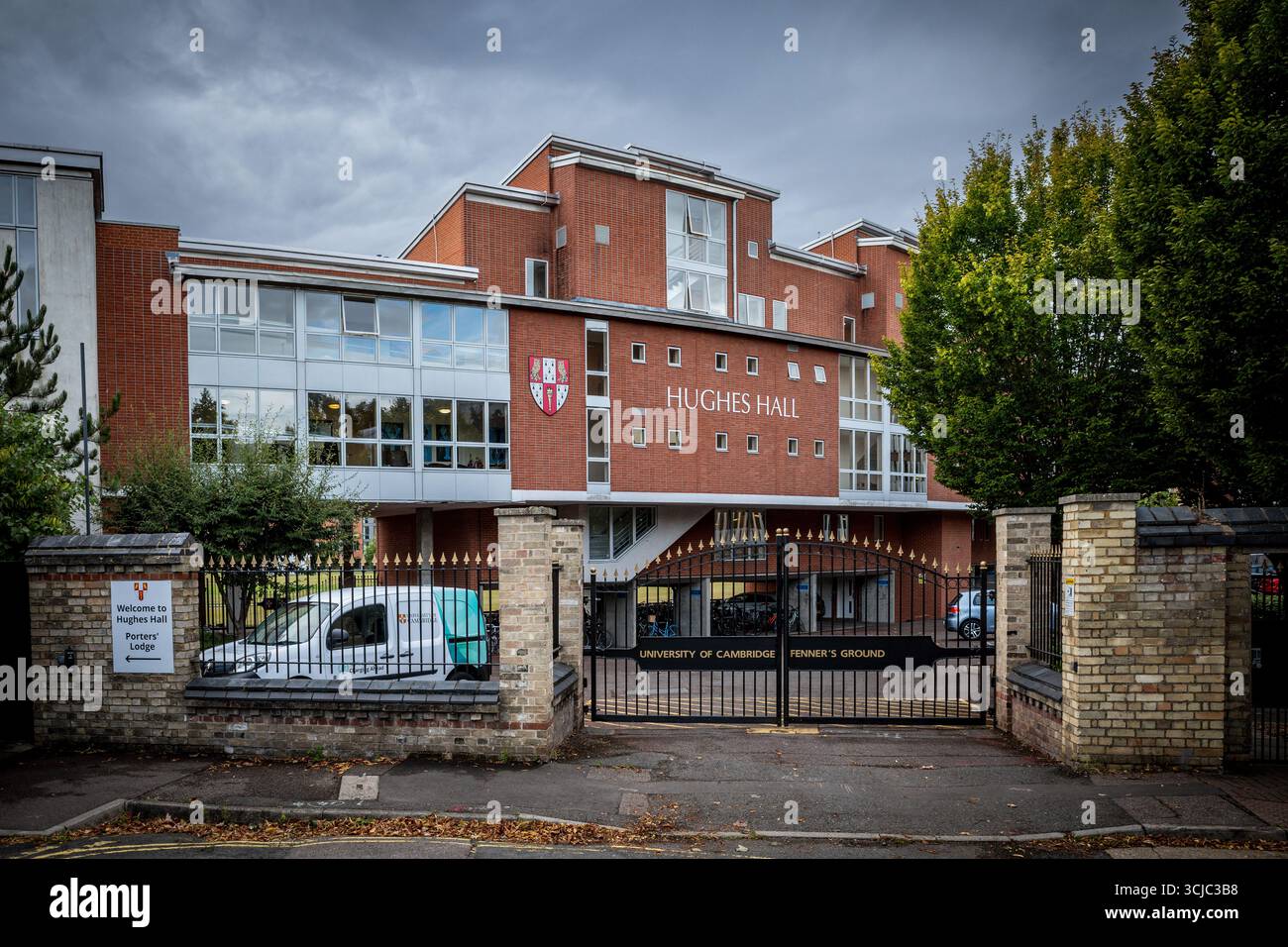 Hughes Hall College di Cambridge. Collegio costituente dell'Università di Cambridge. Fondata nel 1885 come Cambridge Training College for Women. Foto Stock
