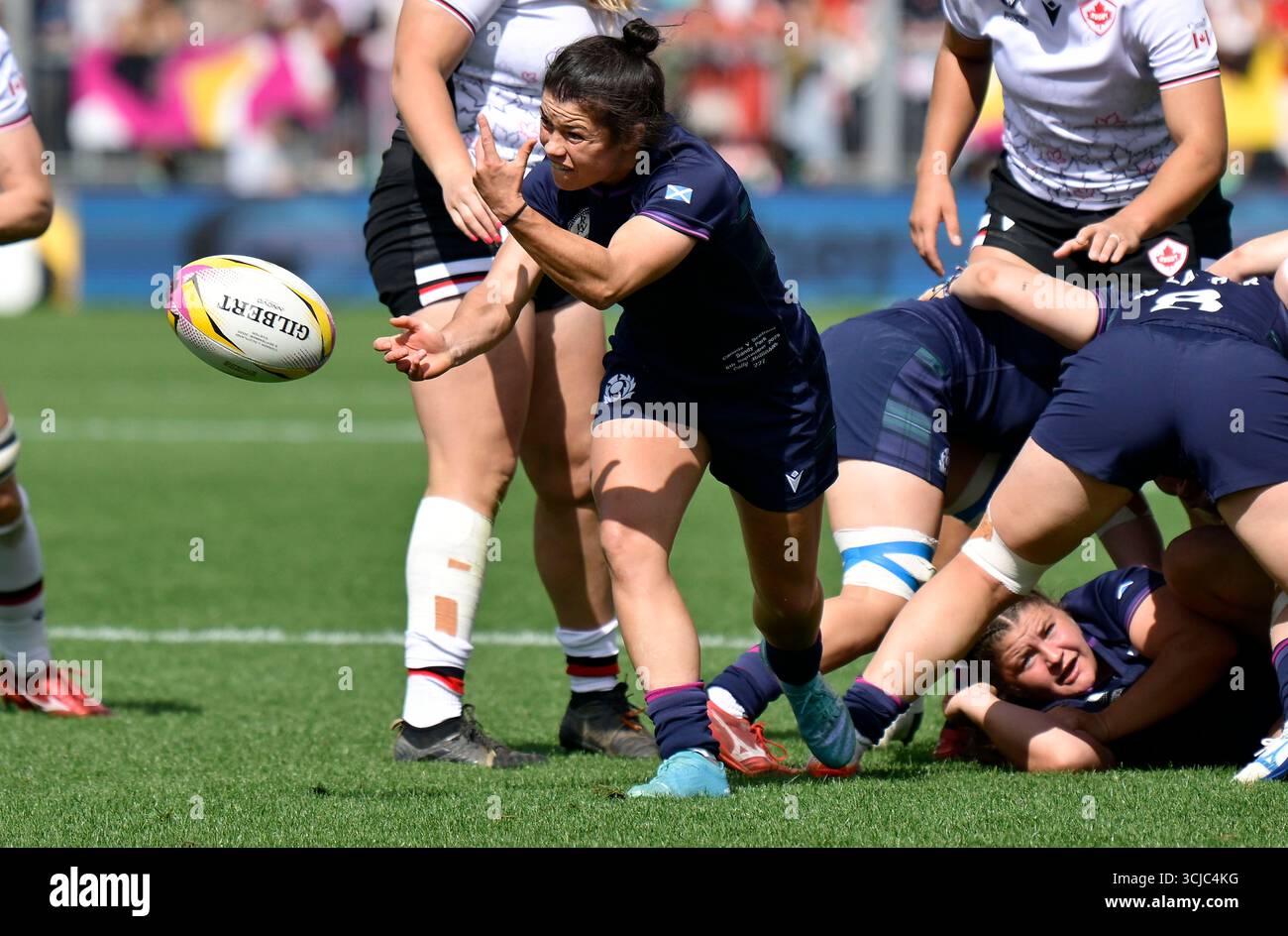 Exeter, Regno Unito. 6 settembre 2025. Coppa del mondo di rugby femminile. Canada V Scozia. Sandy Park. Exeter. Caity Mattinson (Scozia) durante il Canada V Scotland Womens Rugby World Cup, pool B, partita di rugby. Crediti: Sport in foto/Alamy Live News Foto Stock