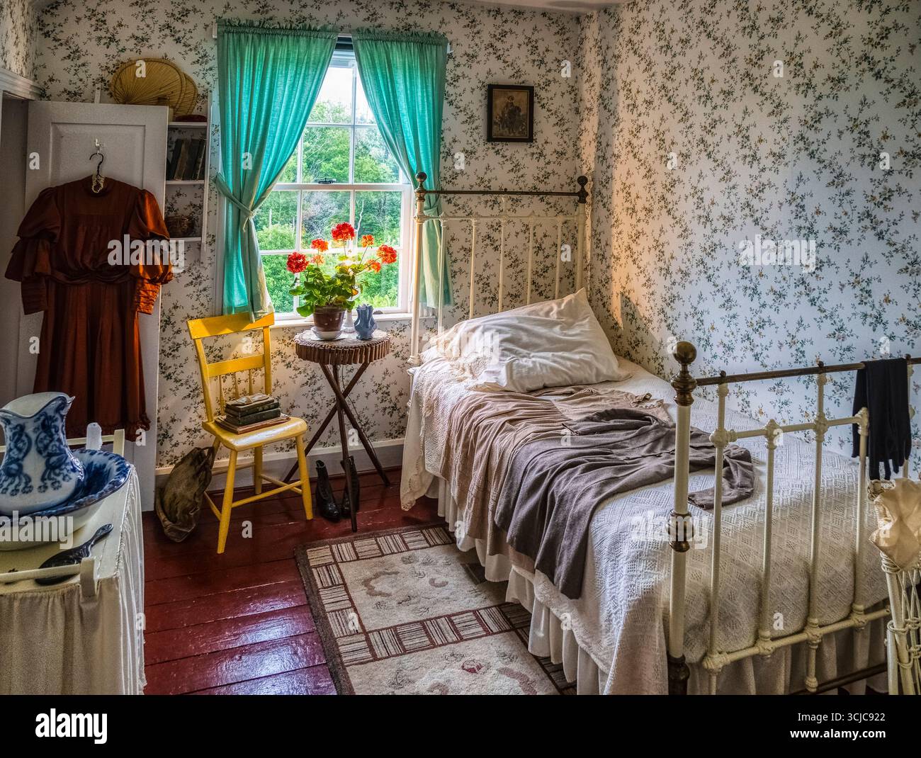 Green Gables Heritage Place, parte del Cavendish National Historic Site di L.M. Montgomery a Cavendish, sull'Isola del Principe Edoardo in Canada Foto Stock