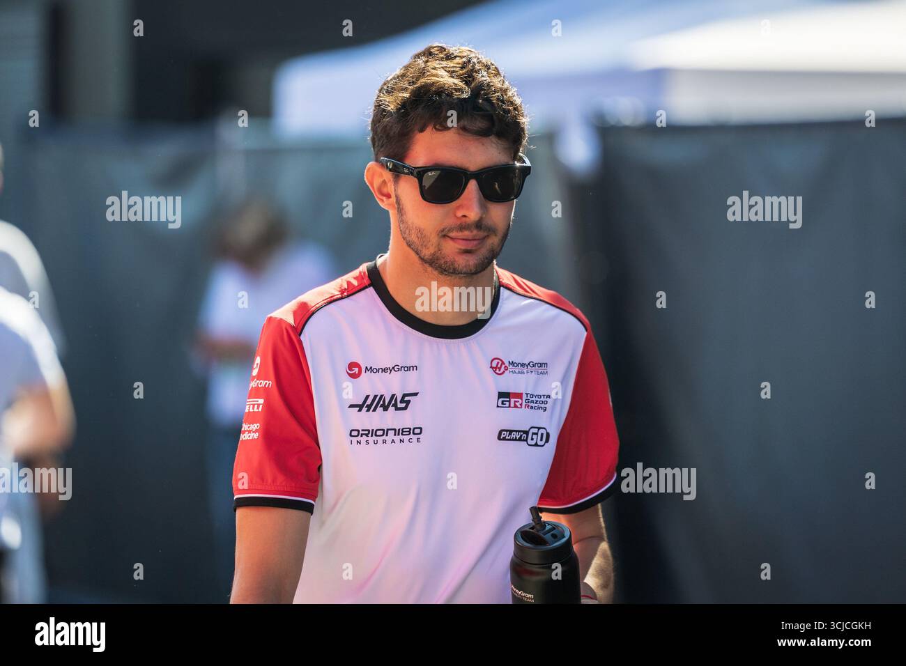 Autodromo di Monza, Monza, Italia. 6.settembre.2025; Esteban Ocon di Francia e MoneyGram Haas F1 Team durante il Gran Premio d'Italia di Formula 1 crediti: Jay Hirano/AFLO/Alamy Live News Foto Stock