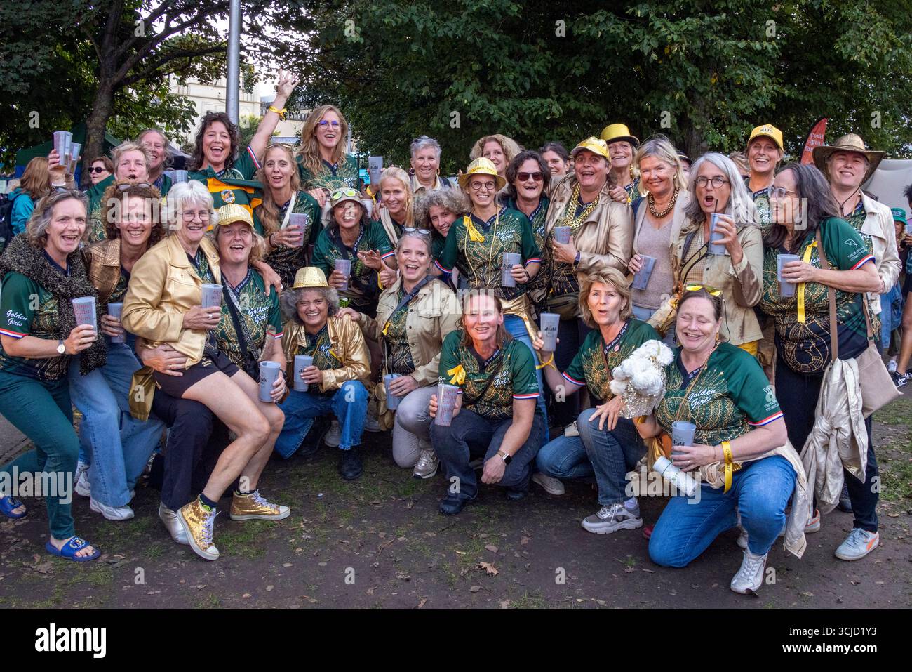 Victoria Gardens, città di Brighton & Hove, Regno Unito. Questo è il Fanzone per la Coppa del mondo di rugby femminile, Inghilterra contro Australia a Brighton. 6 settembre 2025. David Smith/Alamy Foto Stock