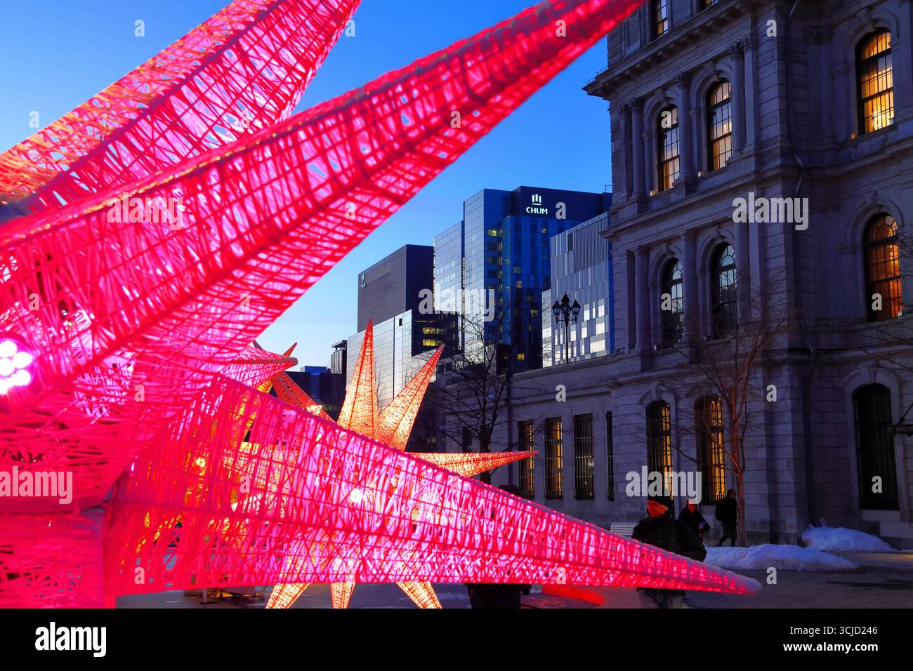 Montreal CHUM, architettura e luce stellare Foto Stock