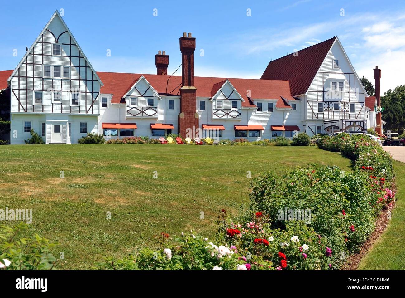 Ingonish, Canada - 26 luglio 2012: Il Keltic Lodge a Ingonish, nuova Scozia, Canada è un resort ben noto che si trova nelle Highland di Cape Breton Foto Stock