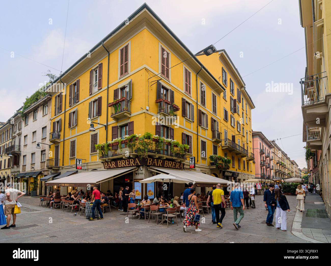 Famoso Bar Brera lungo via Brera 23, Milano, Italia Foto Stock
