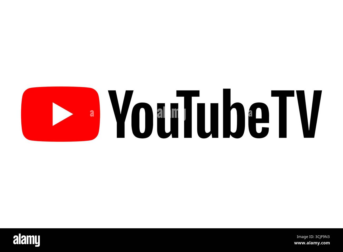 Logo YouTube TV Foto Stock