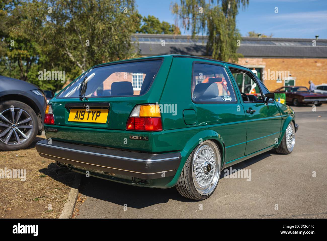 1984 VW Golf C, in mostra al Bicester Motion Scamble il 25 agosto 2025. Foto Stock