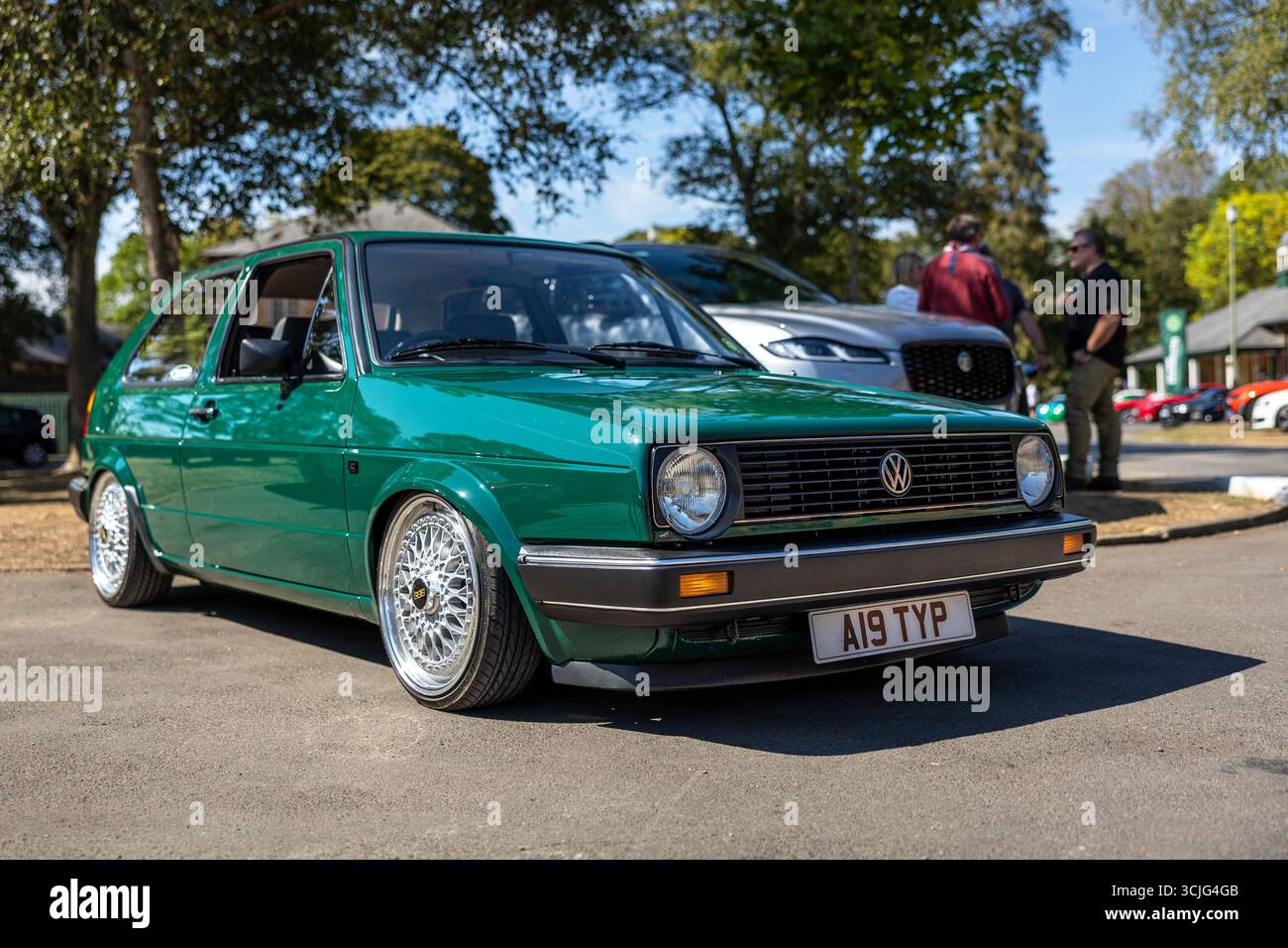 1984 VW Golf C, in mostra al Bicester Motion Scamble il 25 agosto 2025. Foto Stock