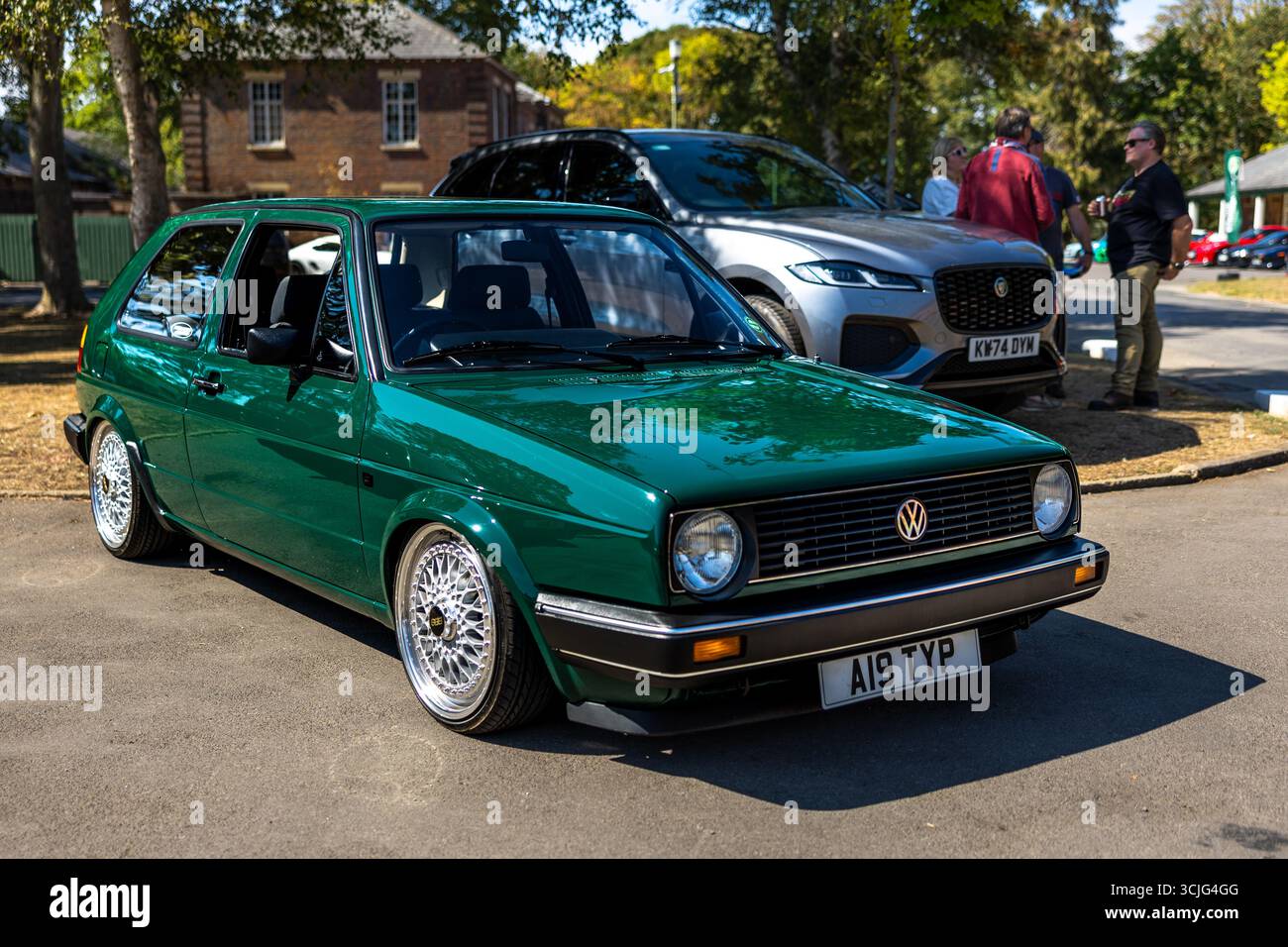 1984 VW Golf C, in mostra al Bicester Motion Scamble il 25 agosto 2025. Foto Stock