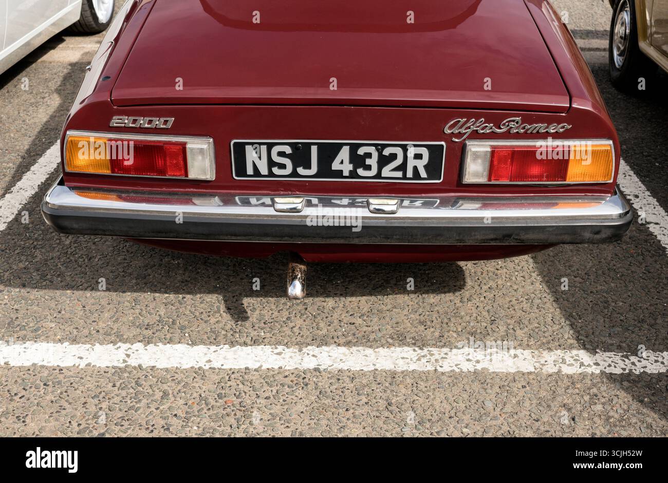 Alfa Romeo 2000 vista posteriore. Woodvale Heritage Museum 1940's Weekend 2025. Foto Stock