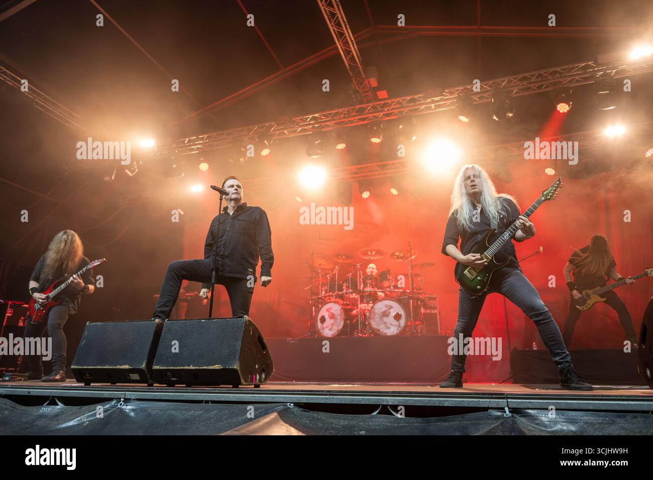 21 agosto 2025: Blind Guardian si esibisce al Circolo Magnolia di Milano Foto Stock