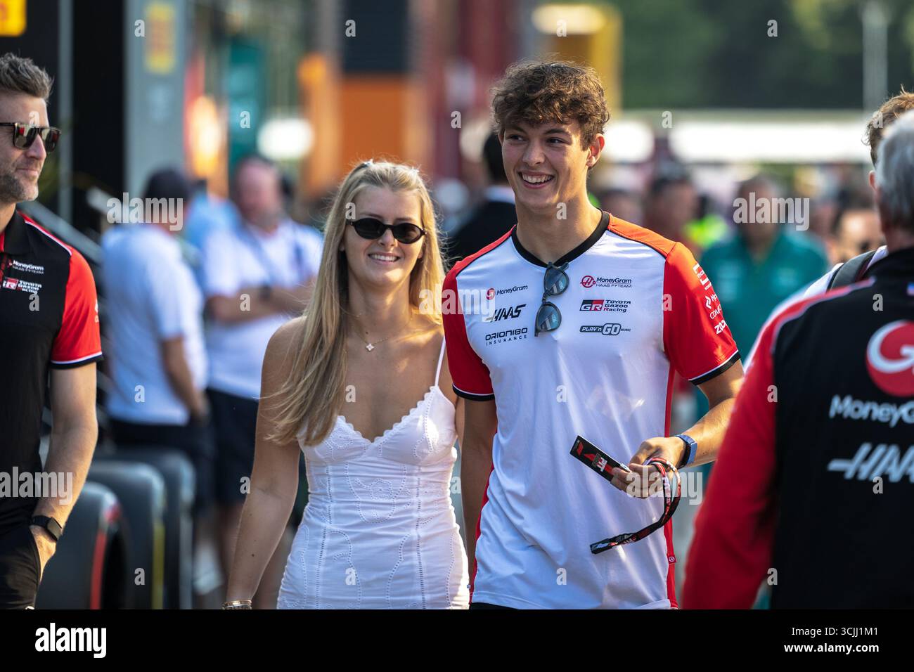 Autodromo di Monza, Monza, Italia. 7.September.2025; Oliver Bearman di Gran Bretagna e MoneyGram Haas F1 Team durante il Gran Premio d'Italia di Formula 1 crediti: Jay Hirano/AFLO/Alamy Live News Foto Stock