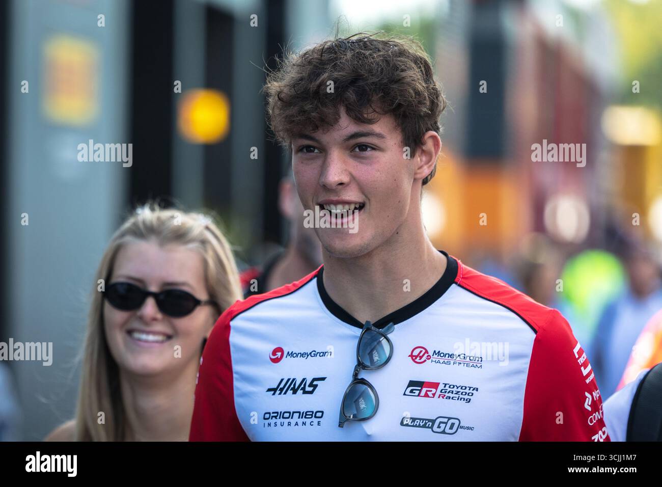 Autodromo di Monza, Monza, Italia. 7.September.2025; Oliver Bearman di Gran Bretagna e MoneyGram Haas F1 Team durante il Gran Premio d'Italia di Formula 1 crediti: Jay Hirano/AFLO/Alamy Live News Foto Stock