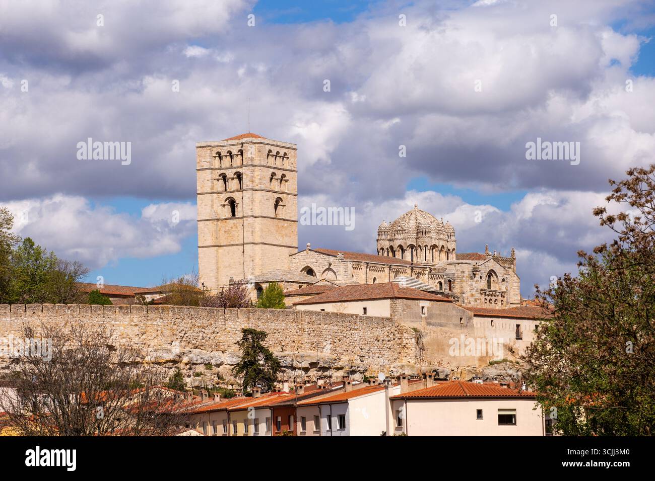 Cattedrale di Zamora nella città spagnola di Zamora, uno dei più importanti esempi di architettura romanica in Spagna Foto Stock