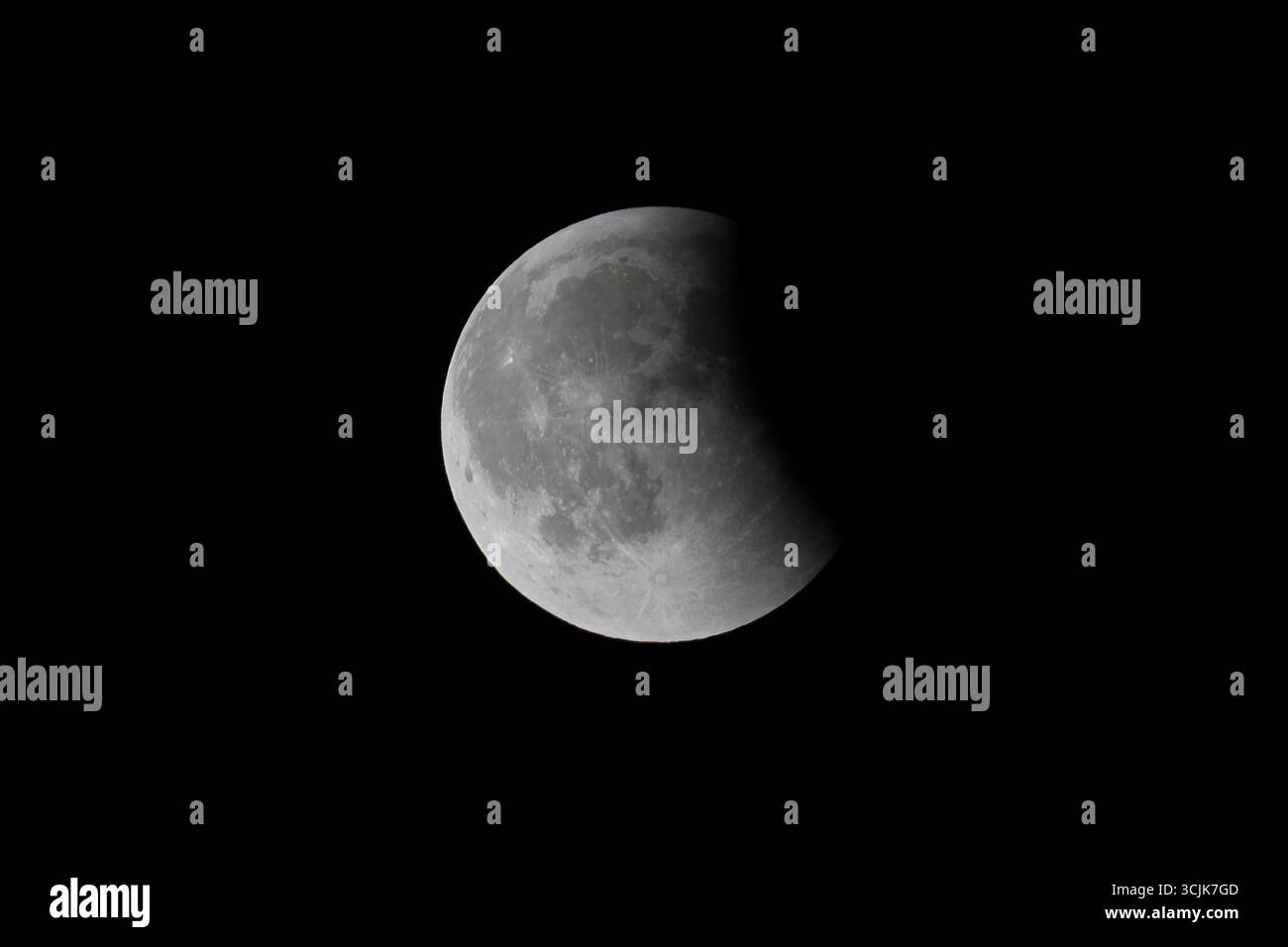 Blutmond, Mondfinsternis am 07.09.2025 Mondfinsternis von Berlin aus gesehen am 07.09.2025 Berlin *** Blood Moon, eclissi lunare il 07 09 2025 Lunar ec Foto Stock