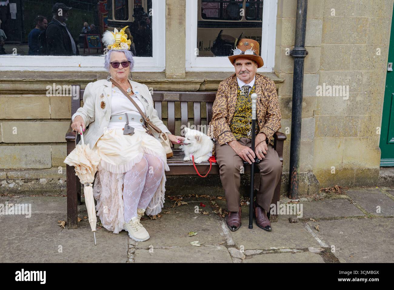 Il fine settimana di Crich Steampunk Foto Stock