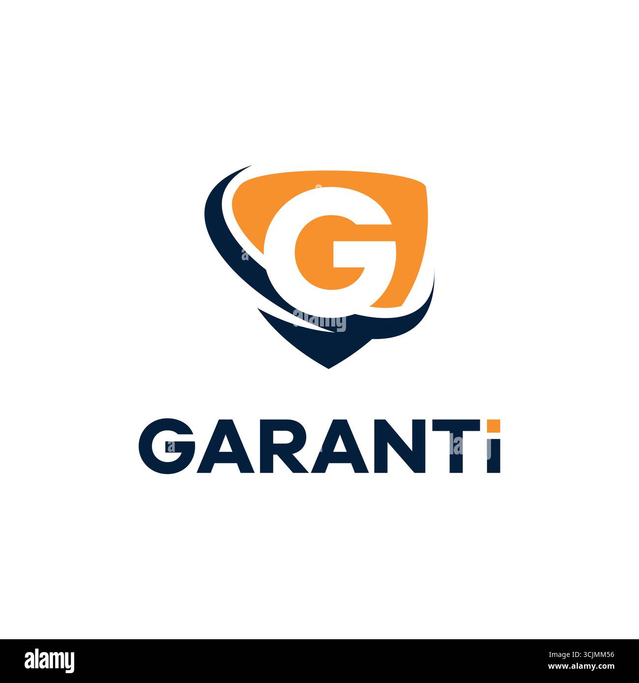 Design del logo aziendale della protezione di sicurezza Premium lettera G Illustrazione Vettoriale