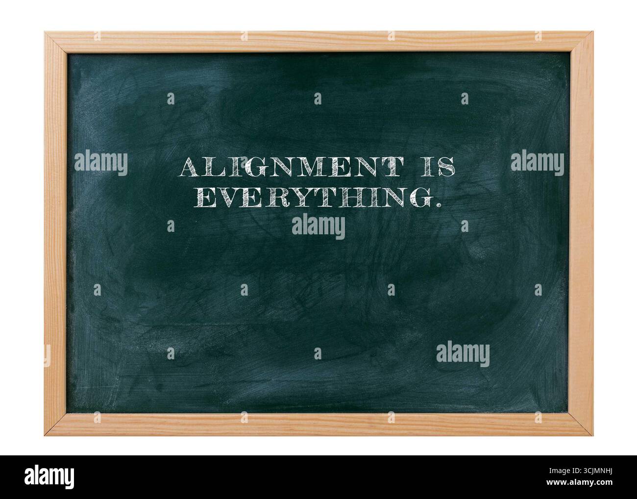 L'allineamento è tutto ciò che le squadre devono fare nella stessa direzione. coordinamento, unità, strategia Foto Stock