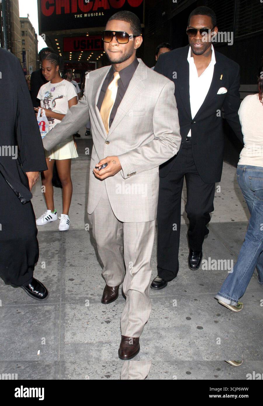 Usciamo a New York City poche ore prima del suo debutto nel musical di broadway 'Chicago' a New York City - 22 agosto 2006 Foto Stock