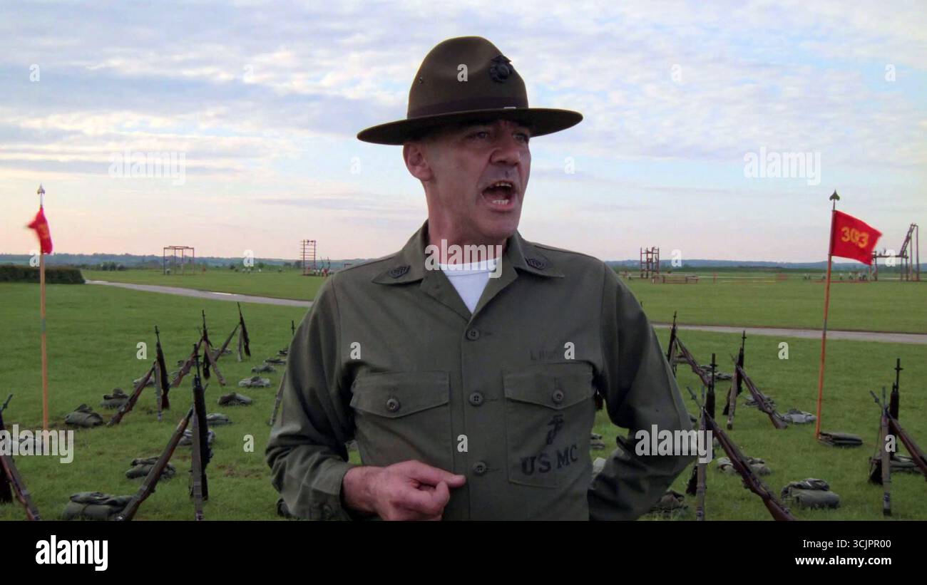 R. LEE ERMEY in STANLEY KUBRICK'S FULL METAL JACKET (1987) - titolo originale: FULL METAL JACKET-, diretto da STANLEY KUBRICK. Crediti: WARNER BROTHERS / album Foto Stock
