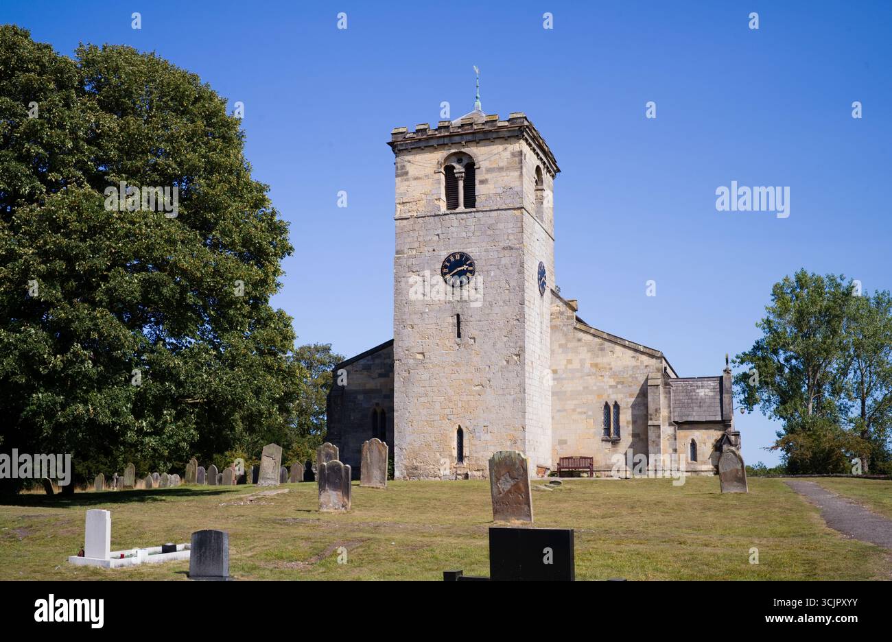 Chiesa di All Staints a Rudstone vicino Bridlington Foto Stock